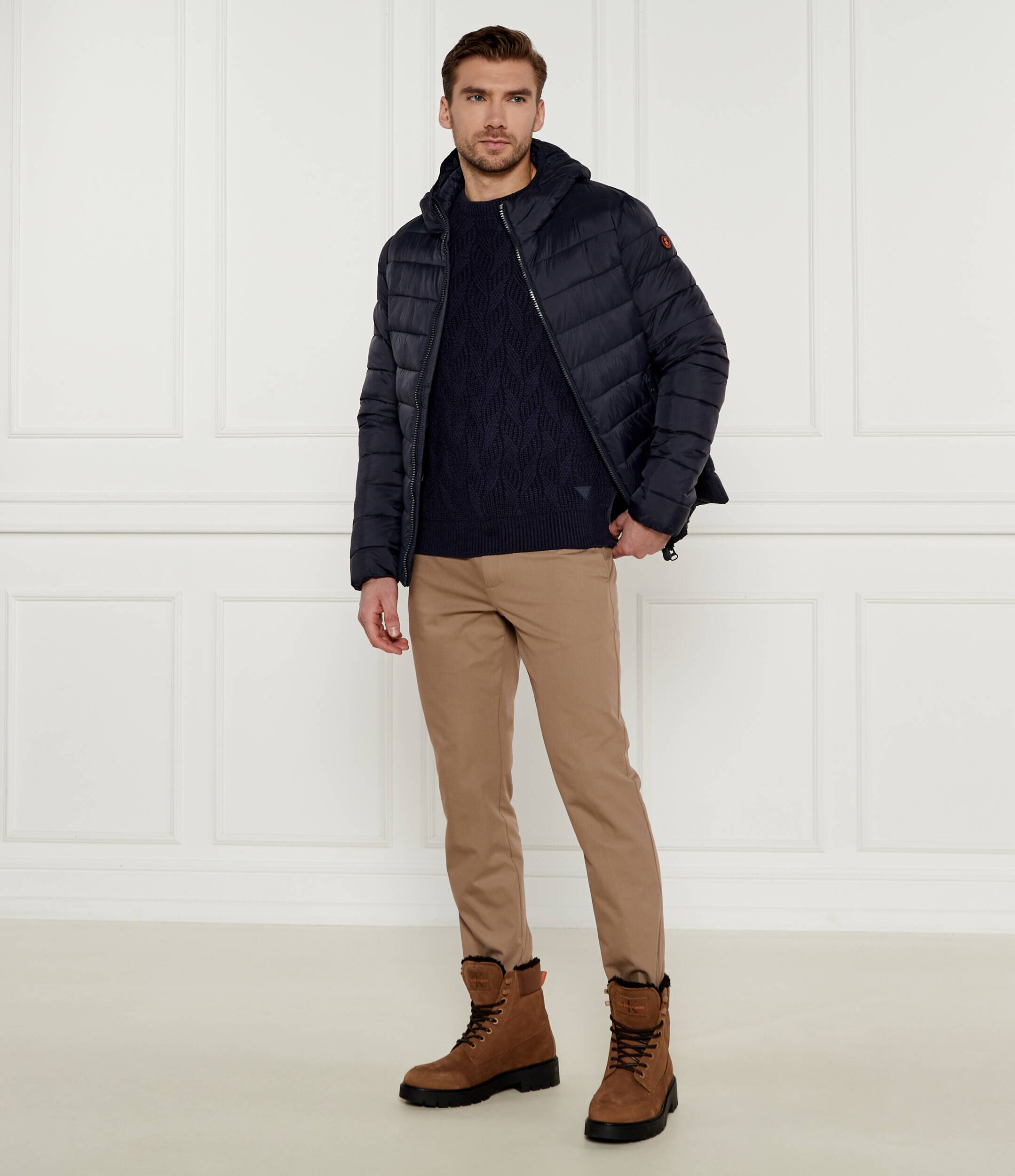 Guess Pulover EVANDER | Regular Fit cu adaos de lână