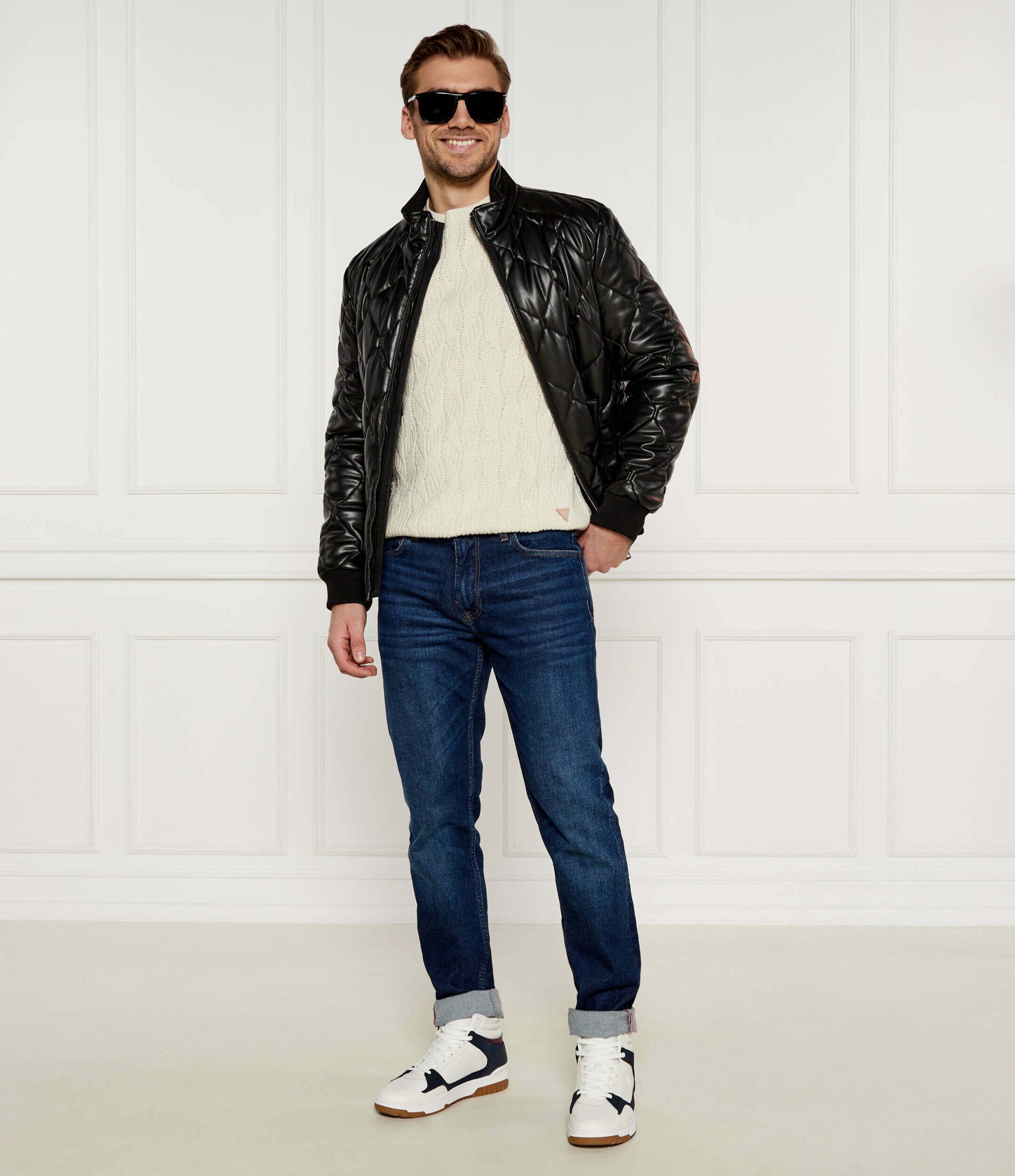 Guess Pulover EVANDER | Regular Fit cu adaos de lână