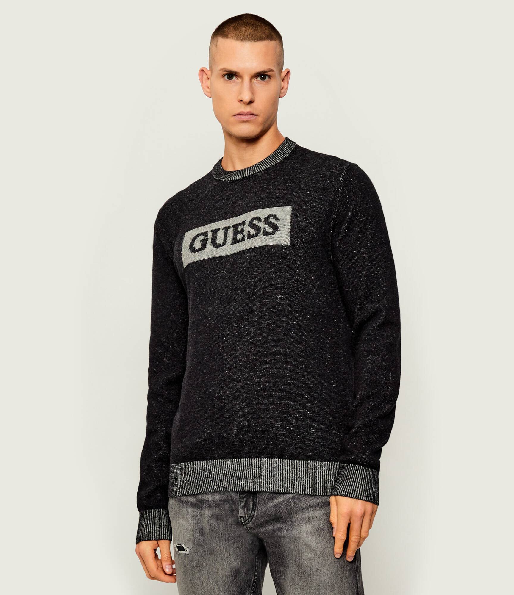 Guess Pulover JACK | regular fit cu adaos de lână
