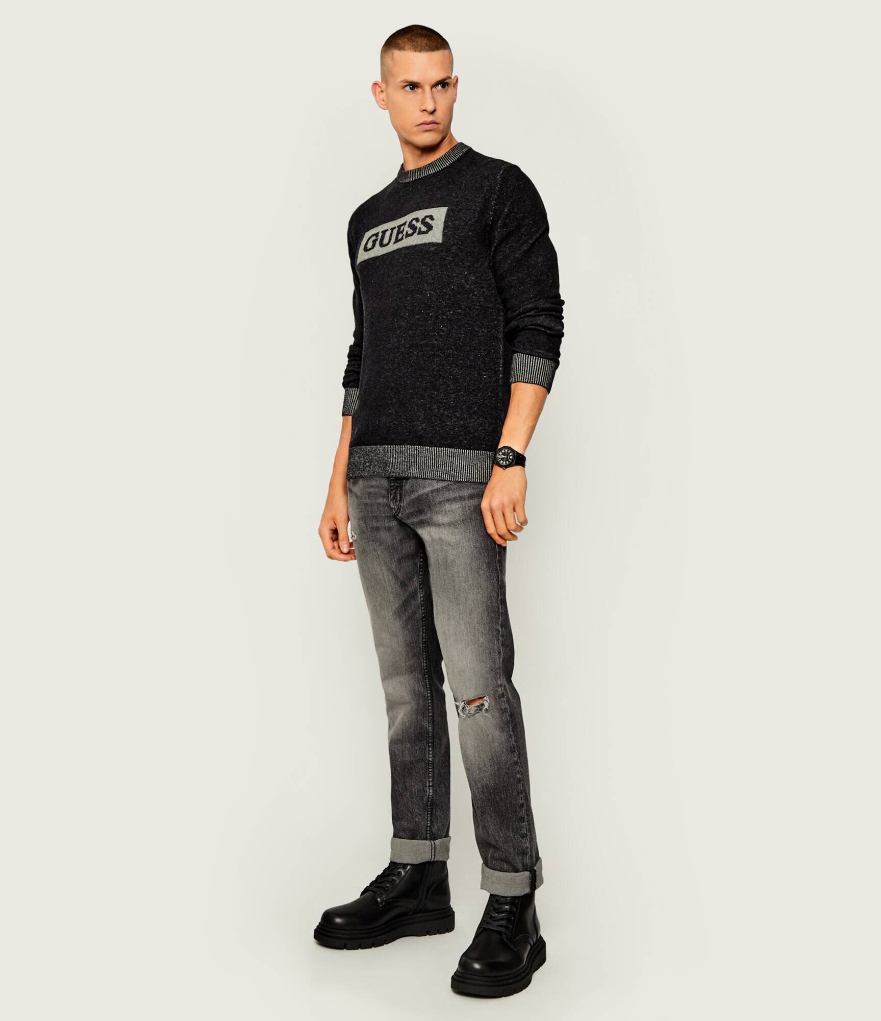 Guess Pulover JACK | regular fit cu adaos de lână