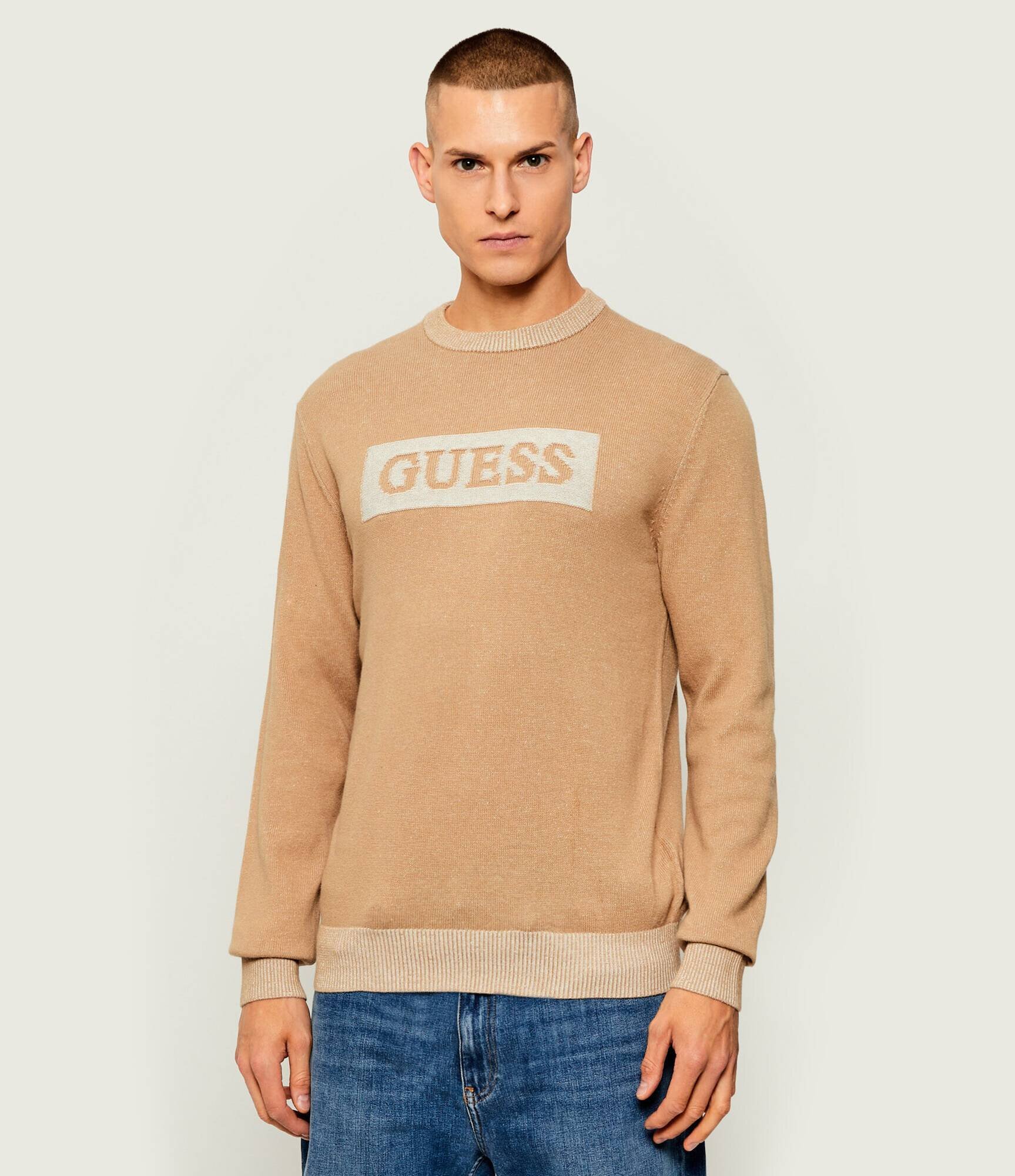 Guess Pulover JACK | regular fit cu adaos de lână