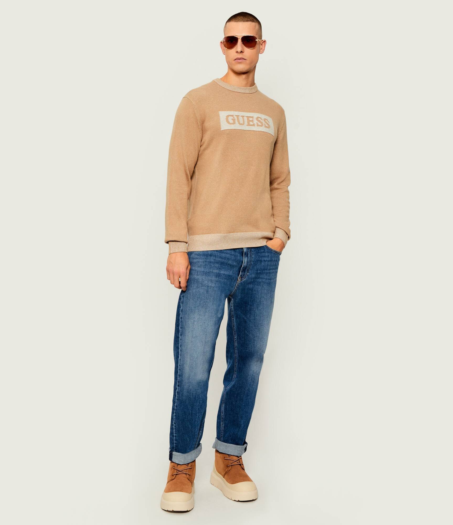 Guess Pulover JACK | regular fit cu adaos de lână