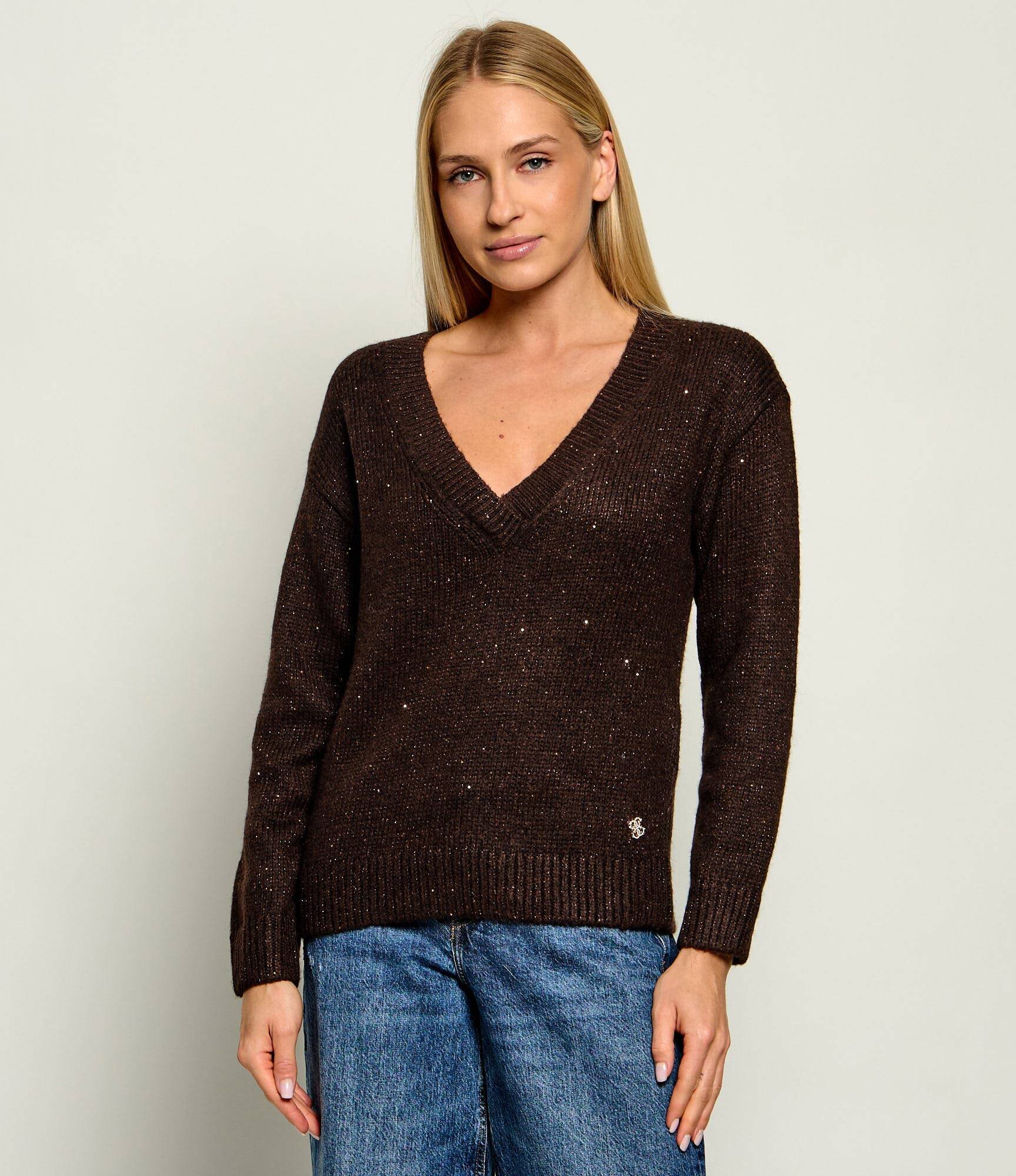 Guess Pulover Jolene | regular fit cu adaos de lână