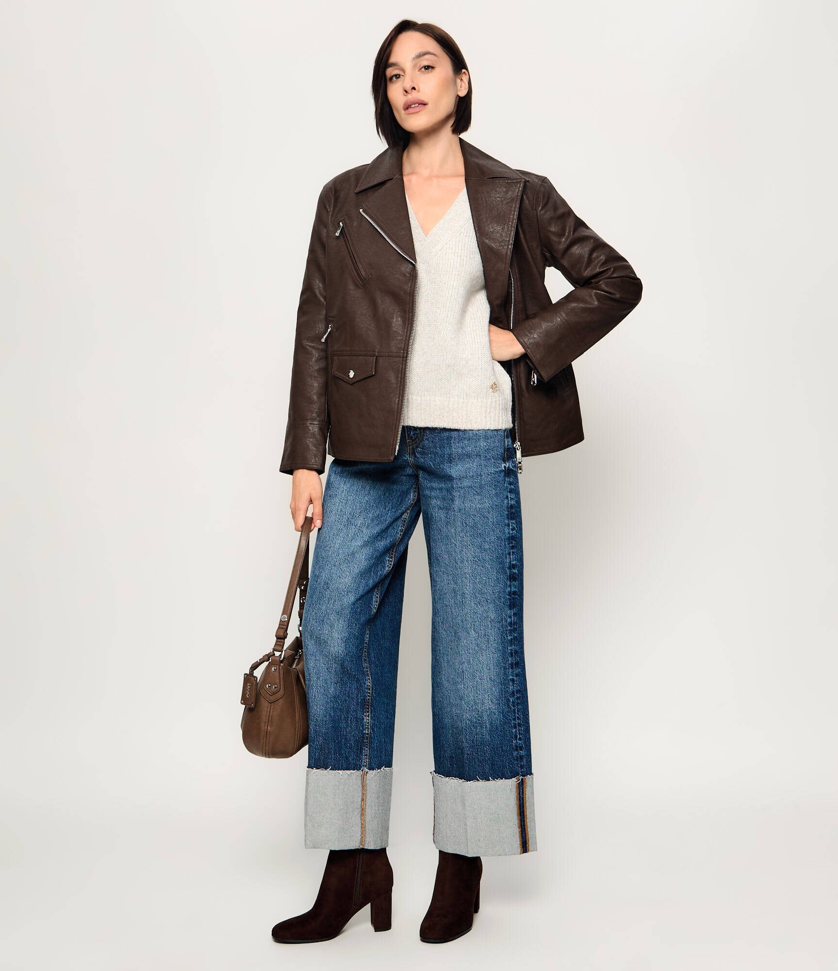 Guess Pulover Jolene | regular fit cu adaos de lână