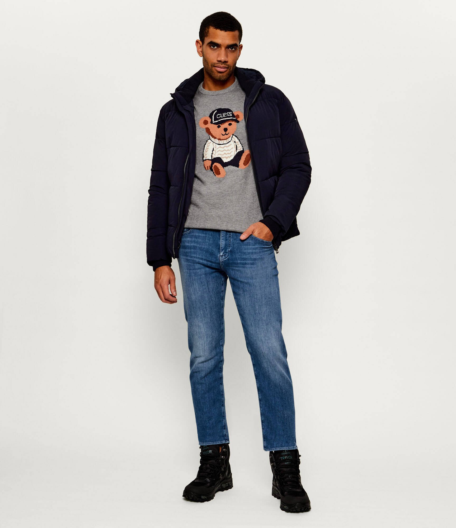 Guess Pulover Navin | Slim Fit