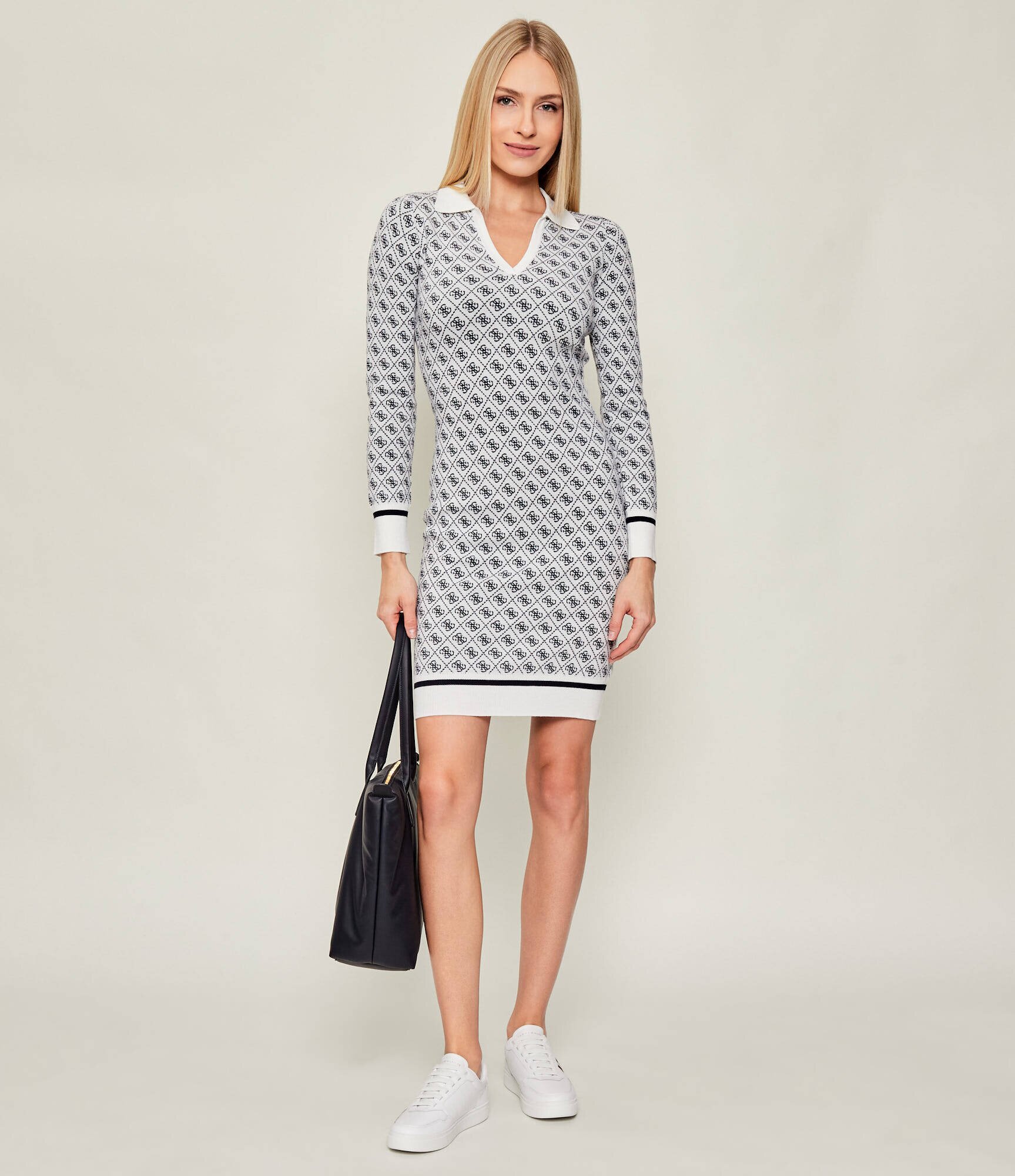 Guess Rochie AUBREY cu adaos de lână