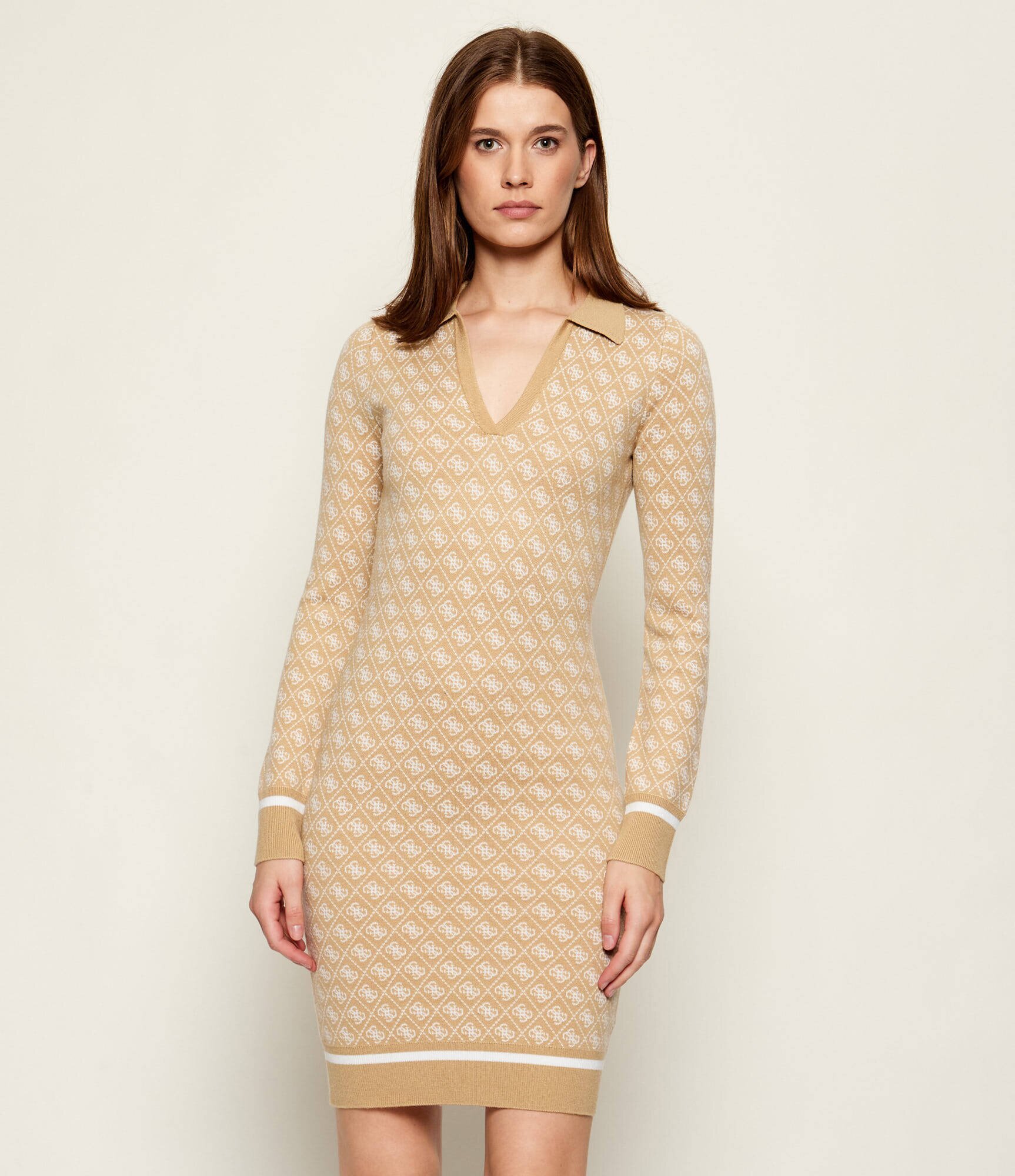 Guess Rochie AUBREY cu adaos de lână