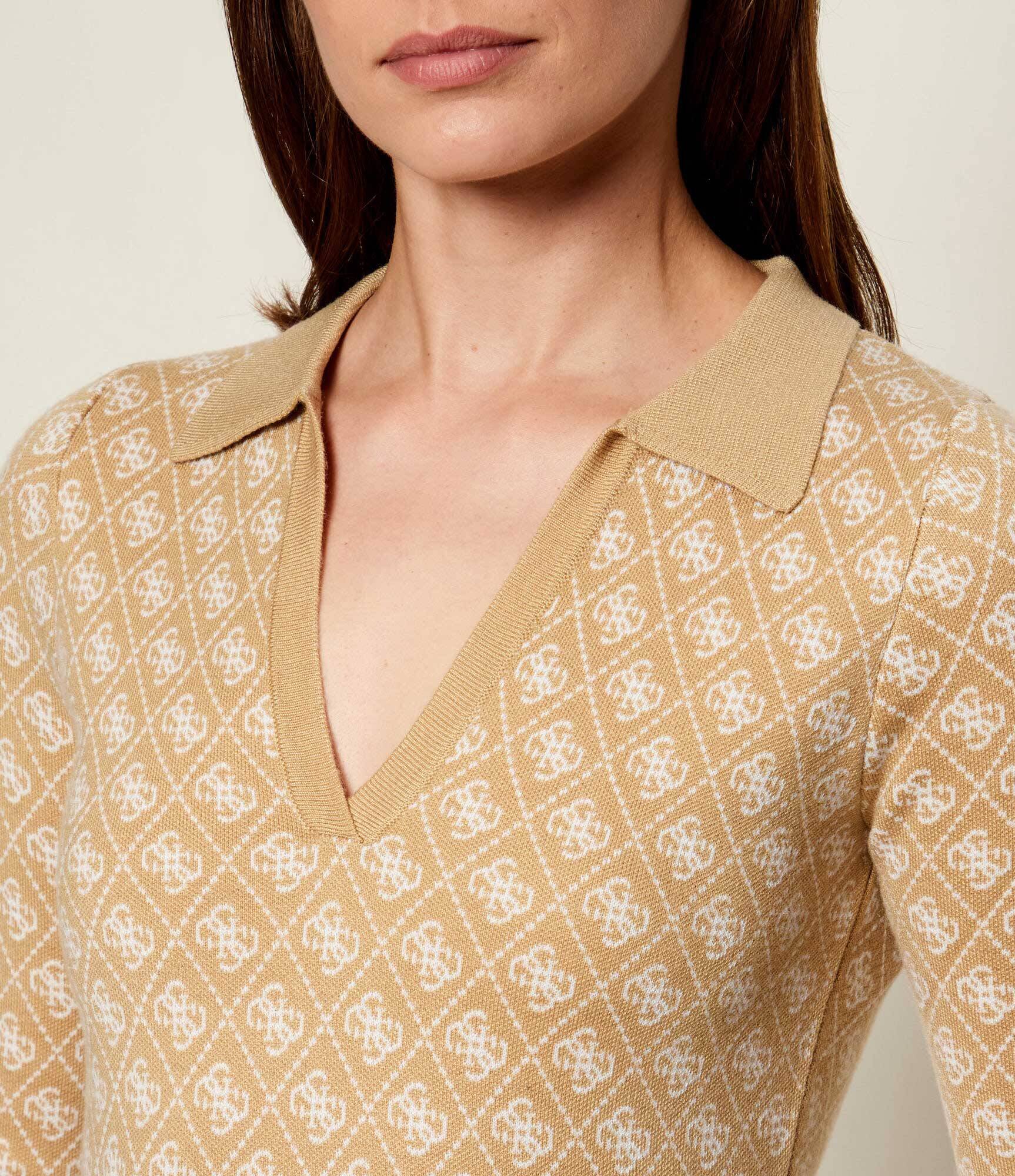 Guess Rochie AUBREY cu adaos de lână