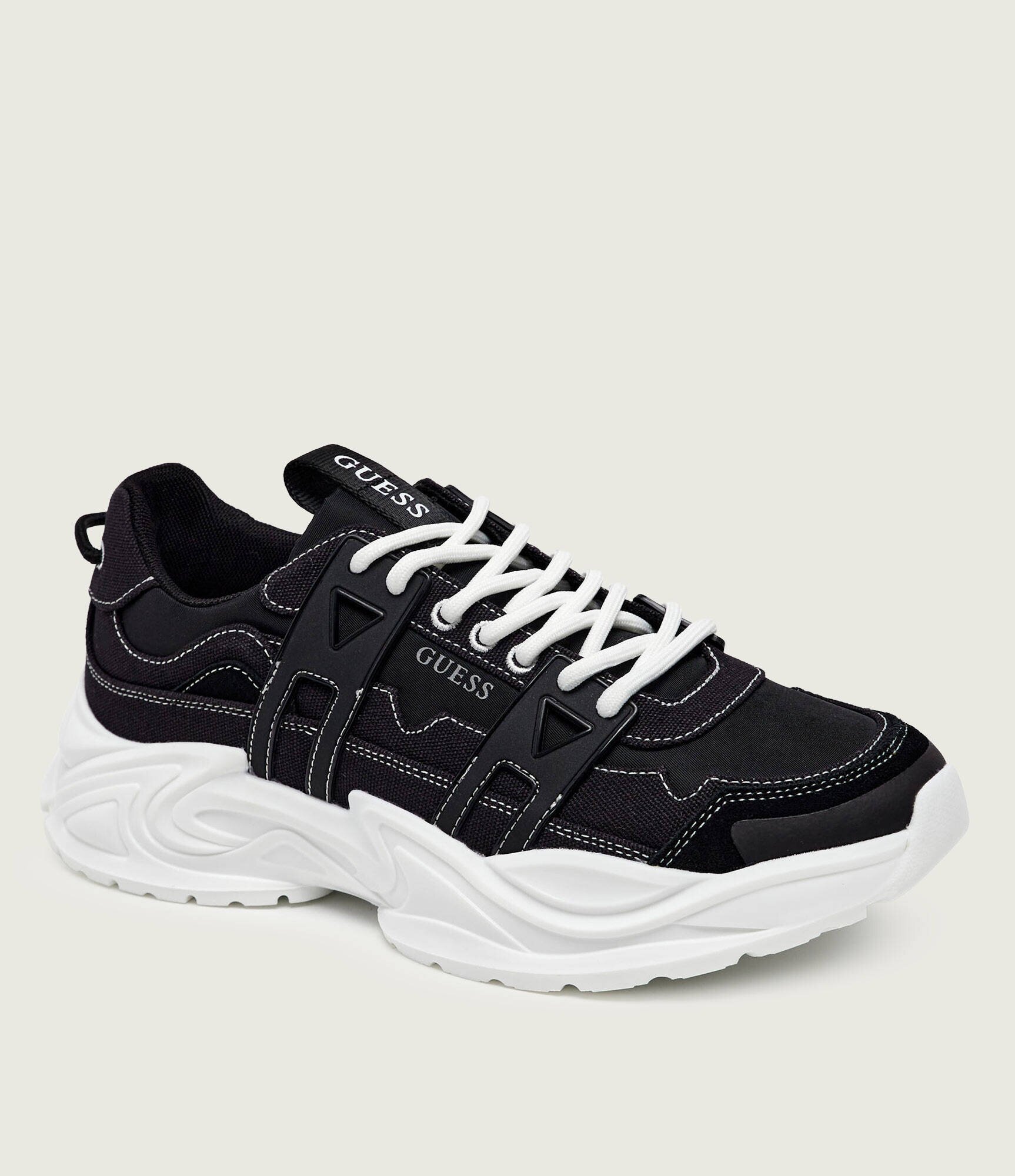 Guess Sneakers Bellu cu adaos de piele