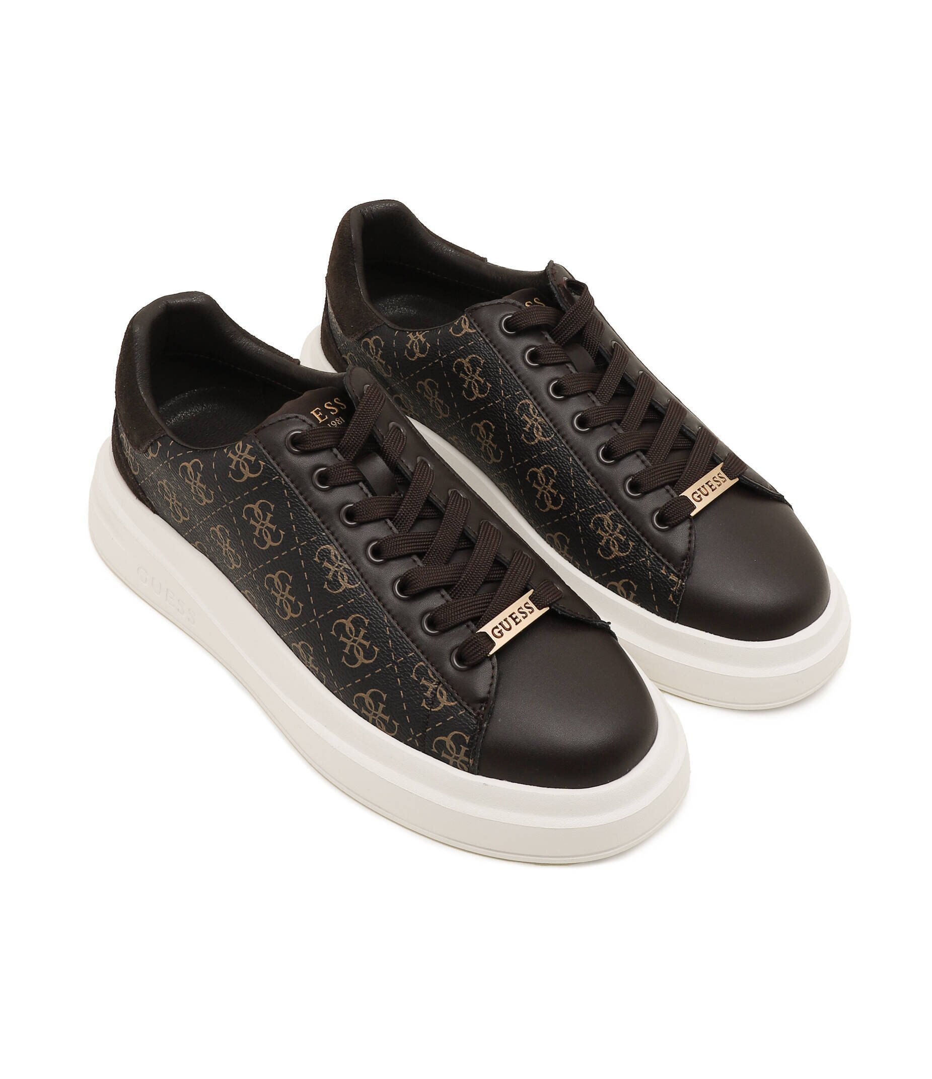 Guess Sneakers ELBA cu adaos de piele