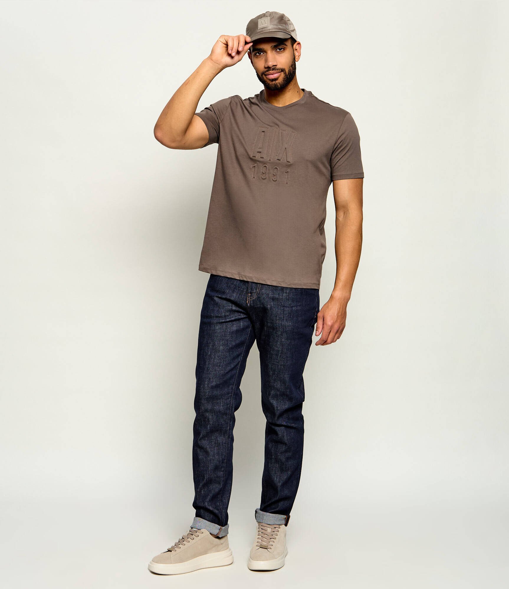 Guess Sneakers Elba | piele întoarsă