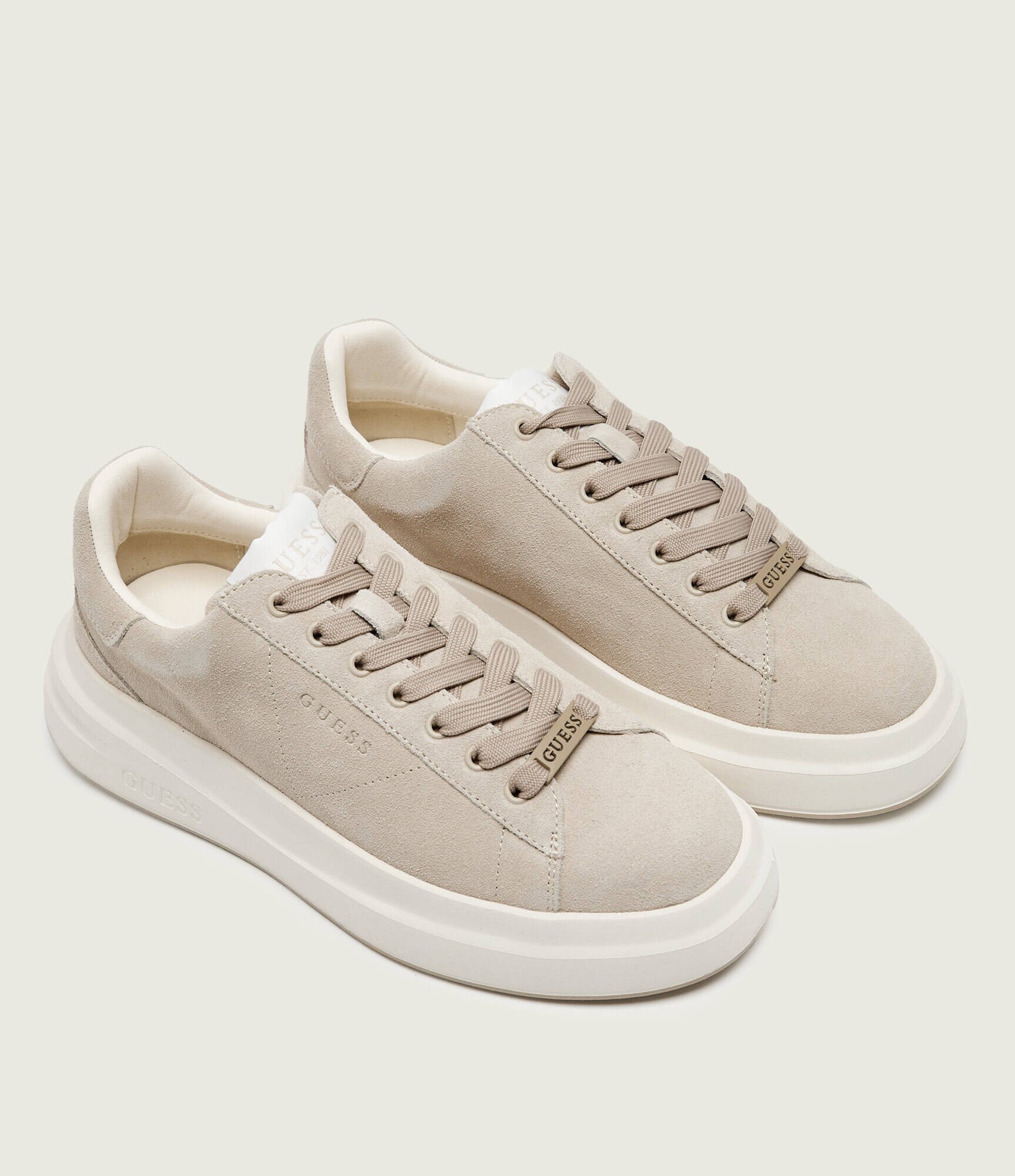 Guess Sneakers Elba | piele întoarsă