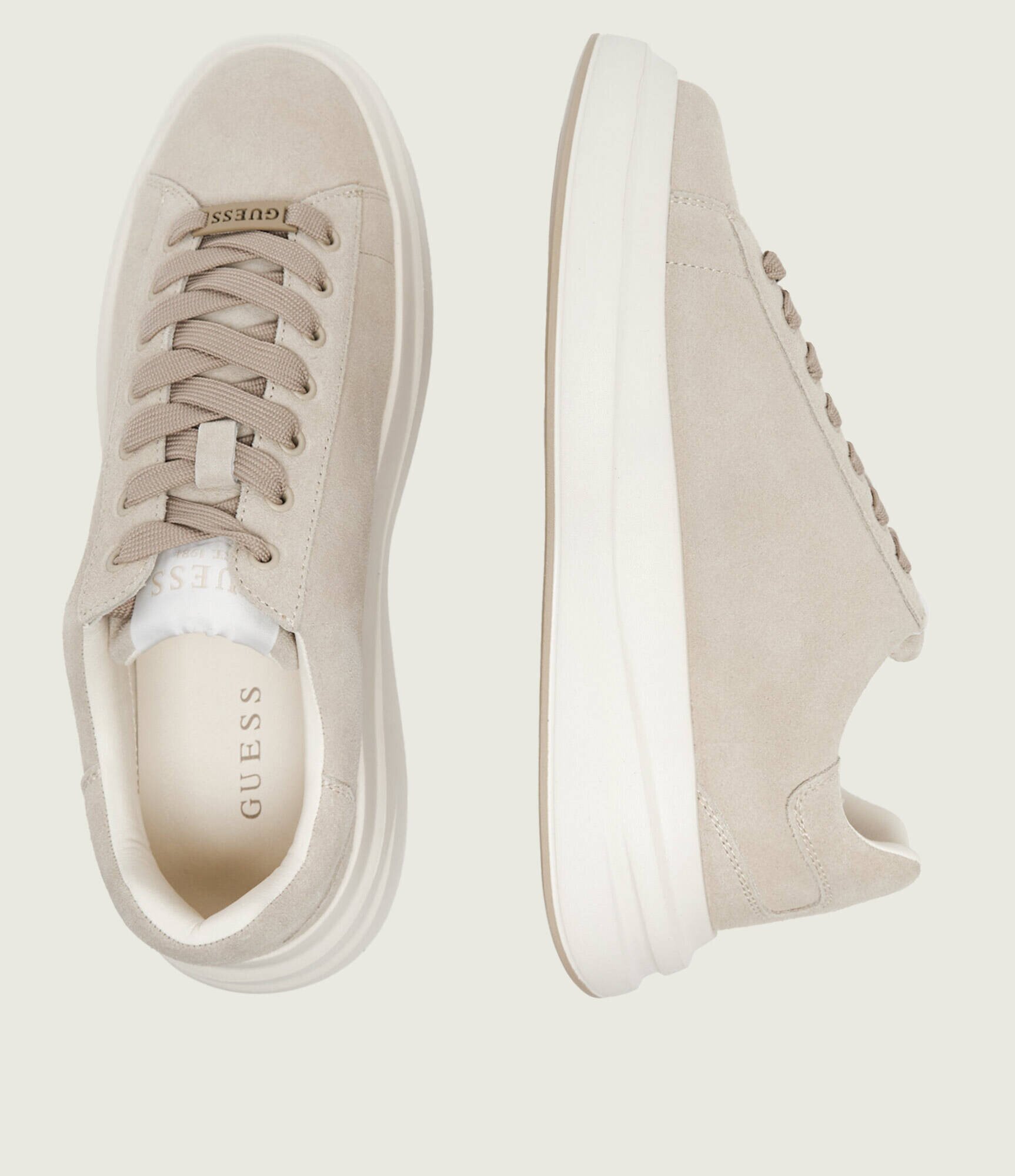 Guess Sneakers Elba | piele întoarsă