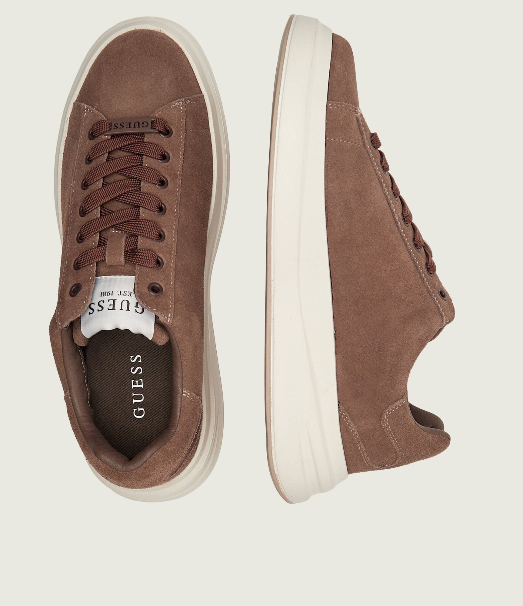 Guess Sneakers ELBA | piele întoarsă