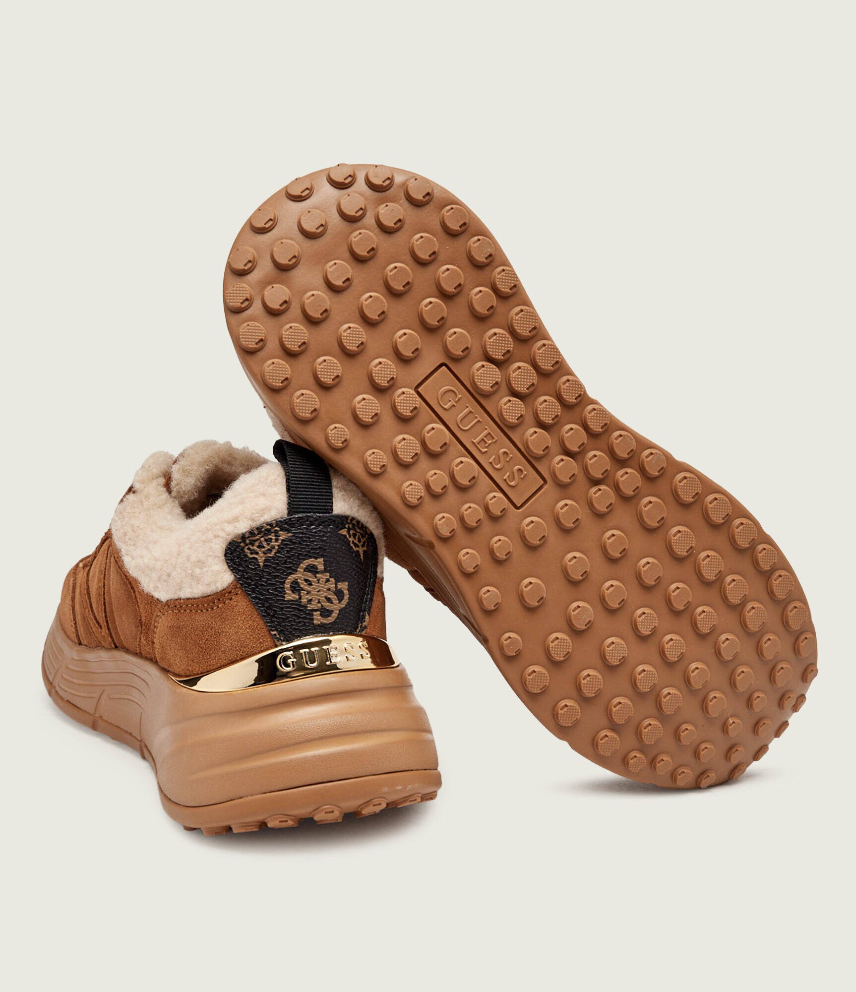 Guess Sneakers Facter2 | shearling | piele întoarsă