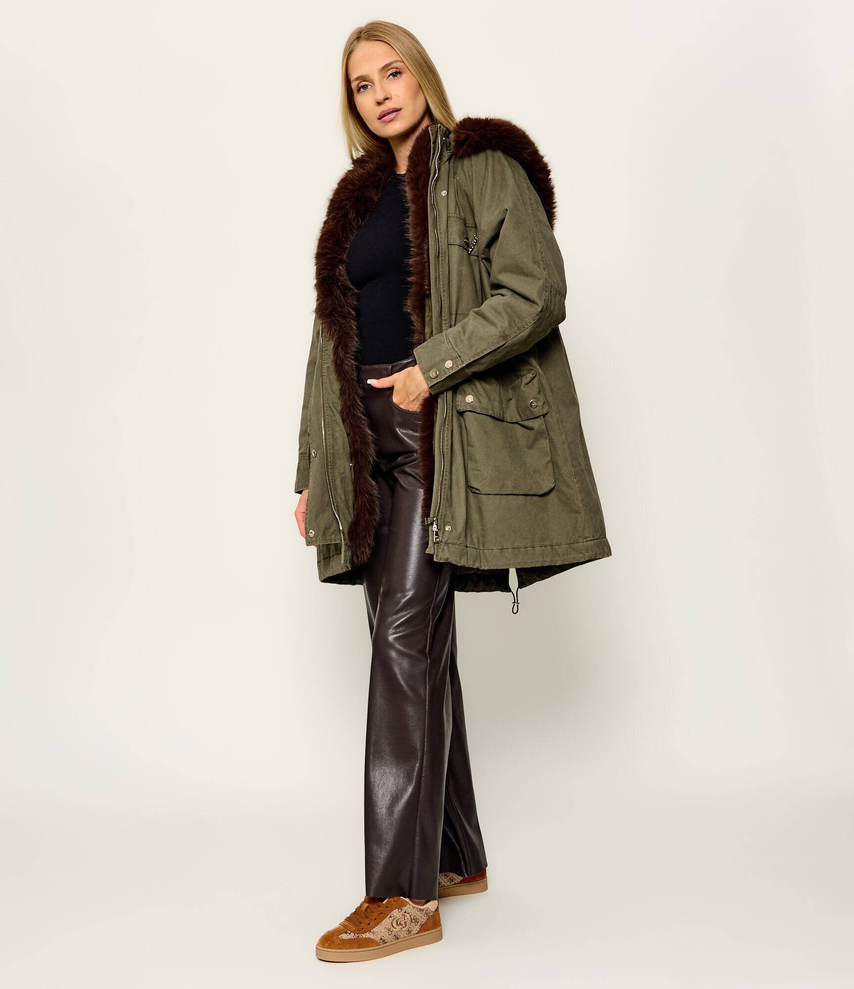 Guess Sneakers Jacek | piele întoarsă