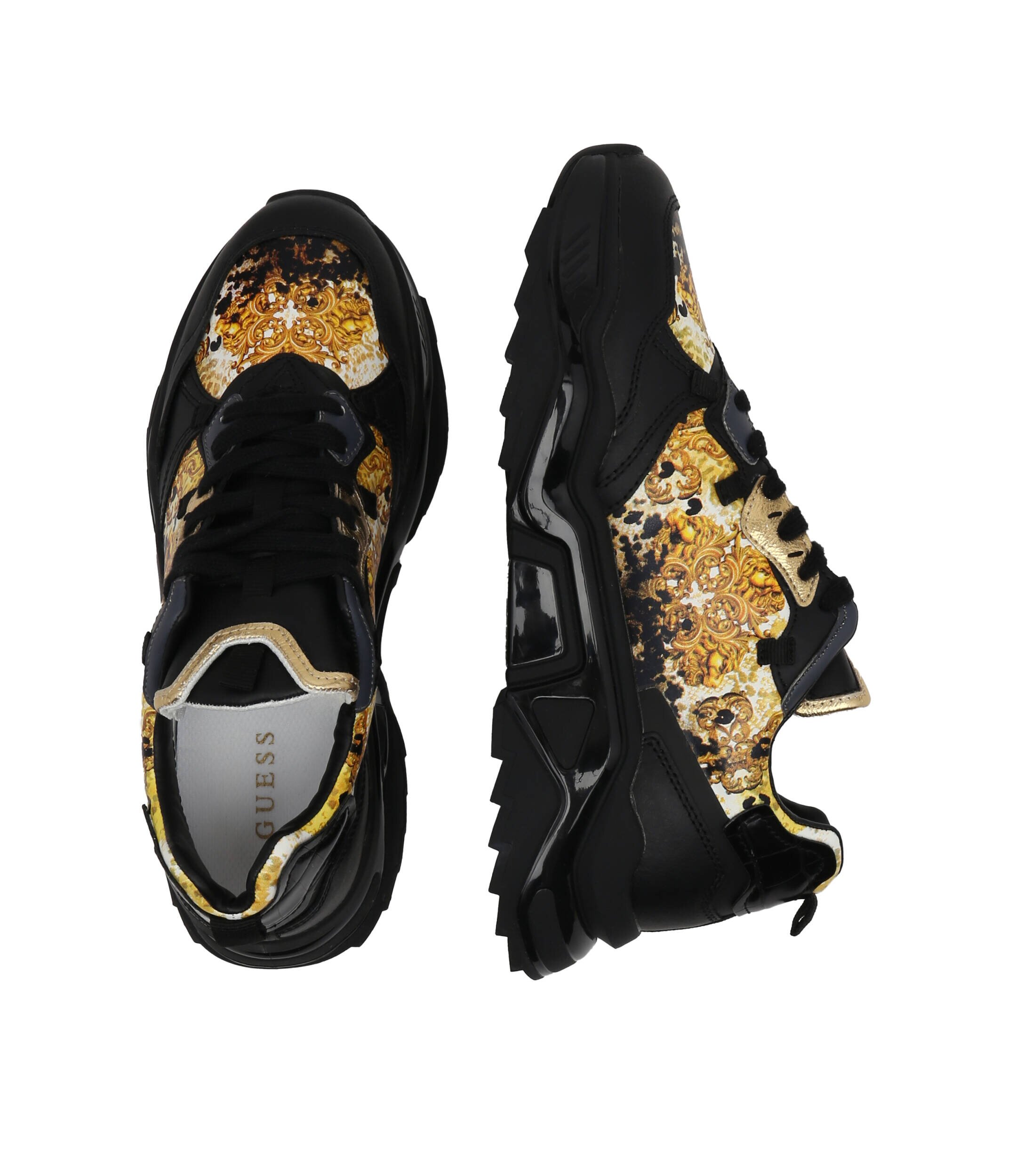 Guess Sneakers MASSA cu adaos de piele