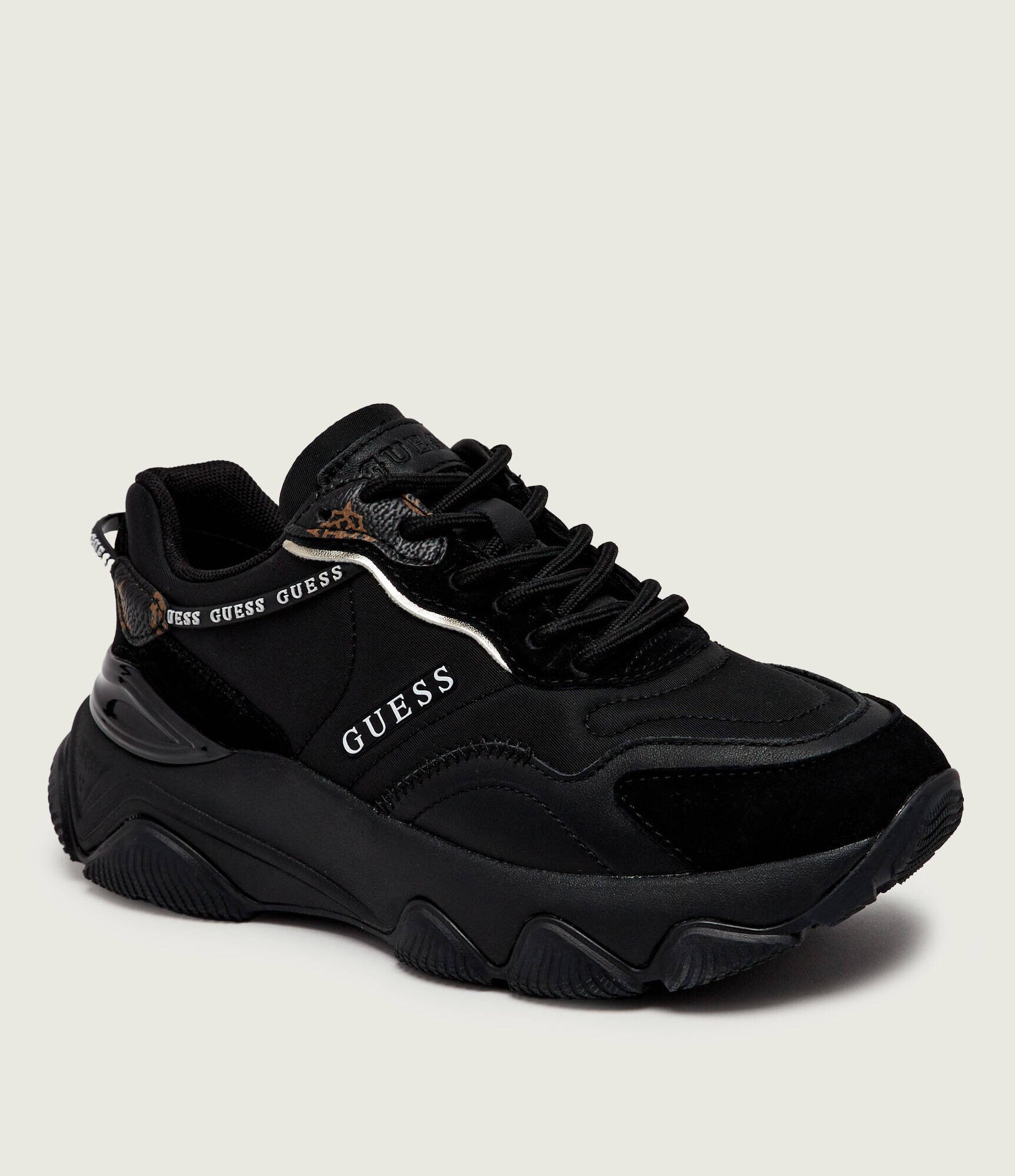Guess Sneakers Micola | piele întoarsă cu adaos de piele