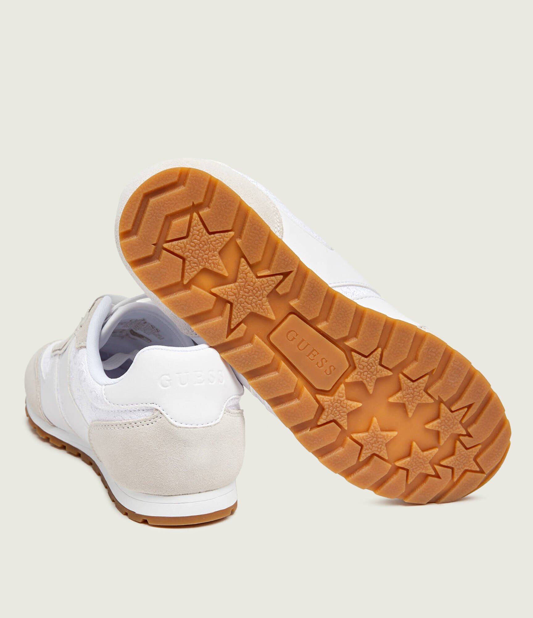 Guess Sneakers Tyran cu adaos de piele | piele întoarsă