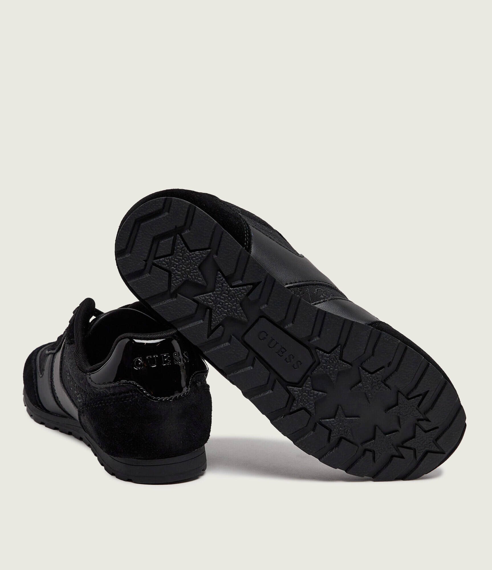 Guess Sneakers Tyran cu adaos de piele | piele întoarsă