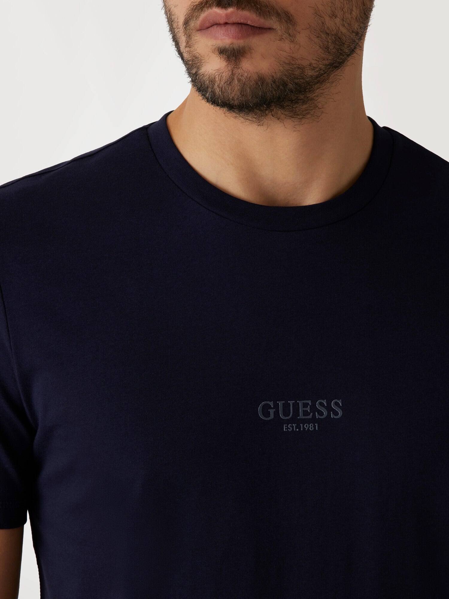 Guess Tricou AIDY CN SS | Slim Fit