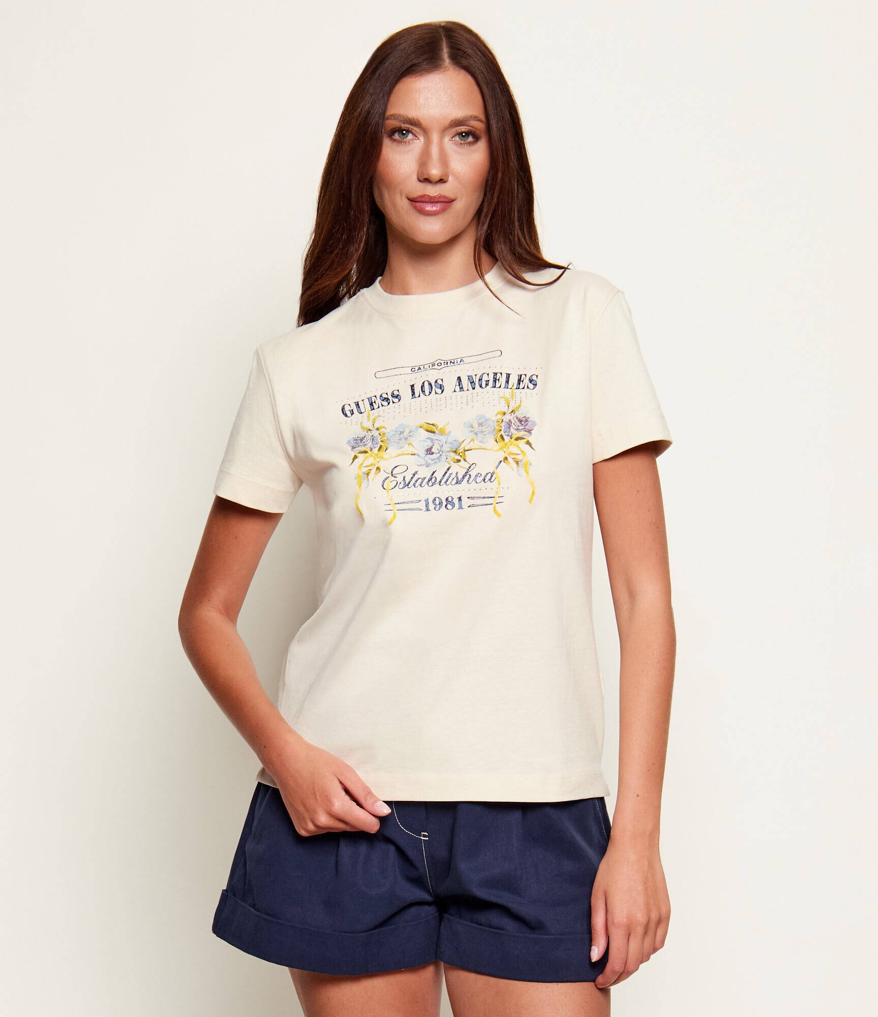 Guess Tricou FLOWERS | regular fit