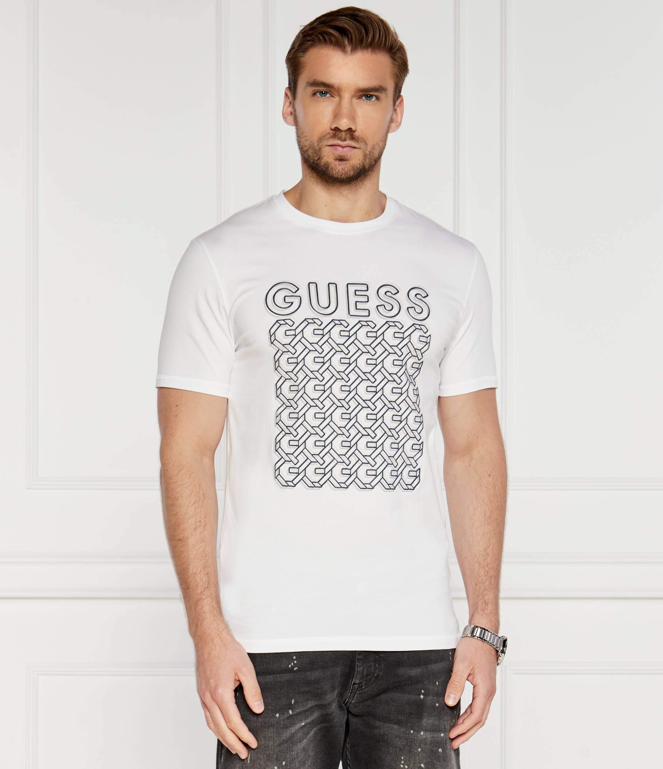 Guess Tricou G CHAIN | Slim Fit