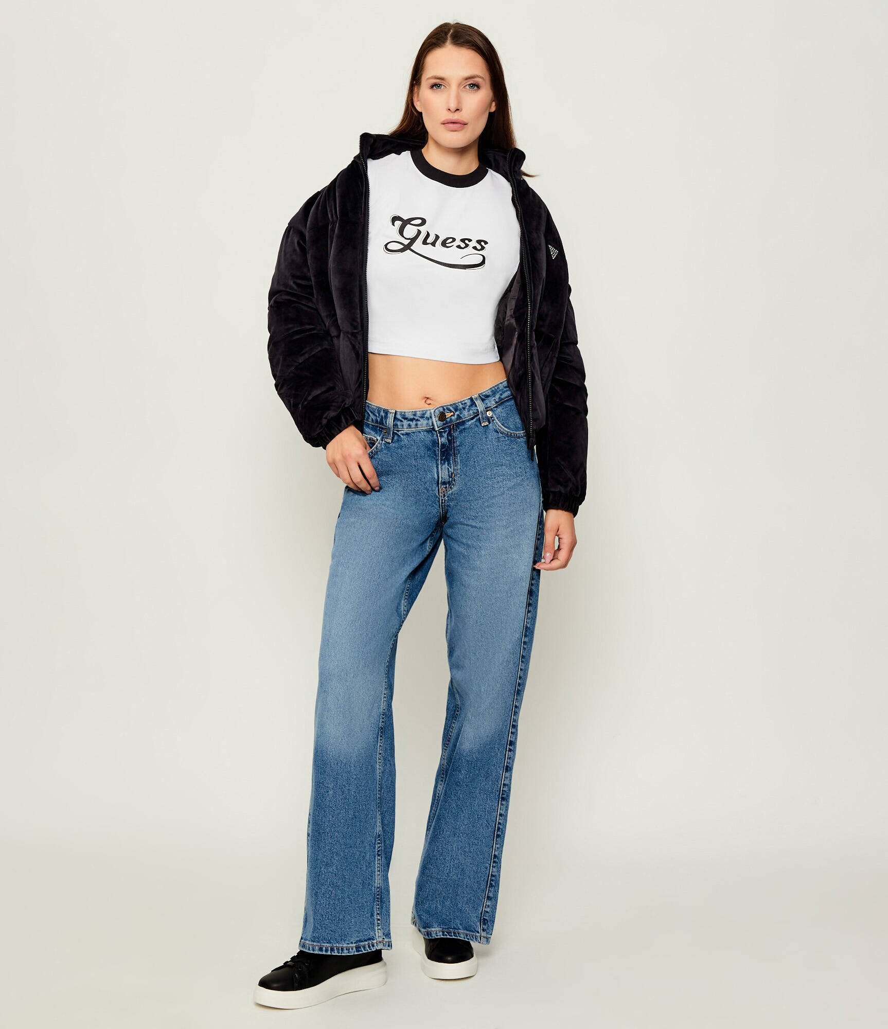 Guess Tricou GLOSSY | Cropped Fit