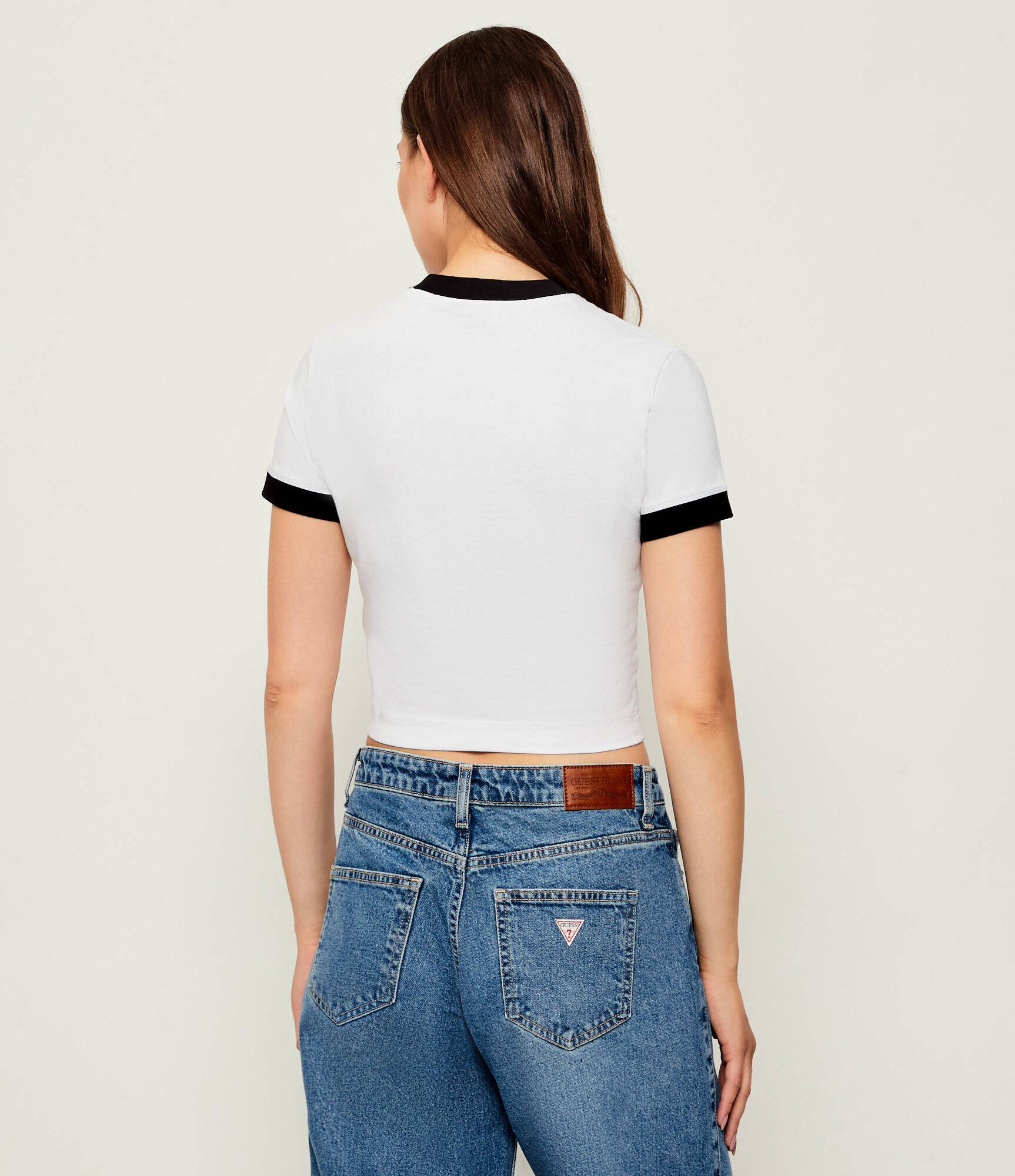 Guess Tricou GLOSSY | Cropped Fit