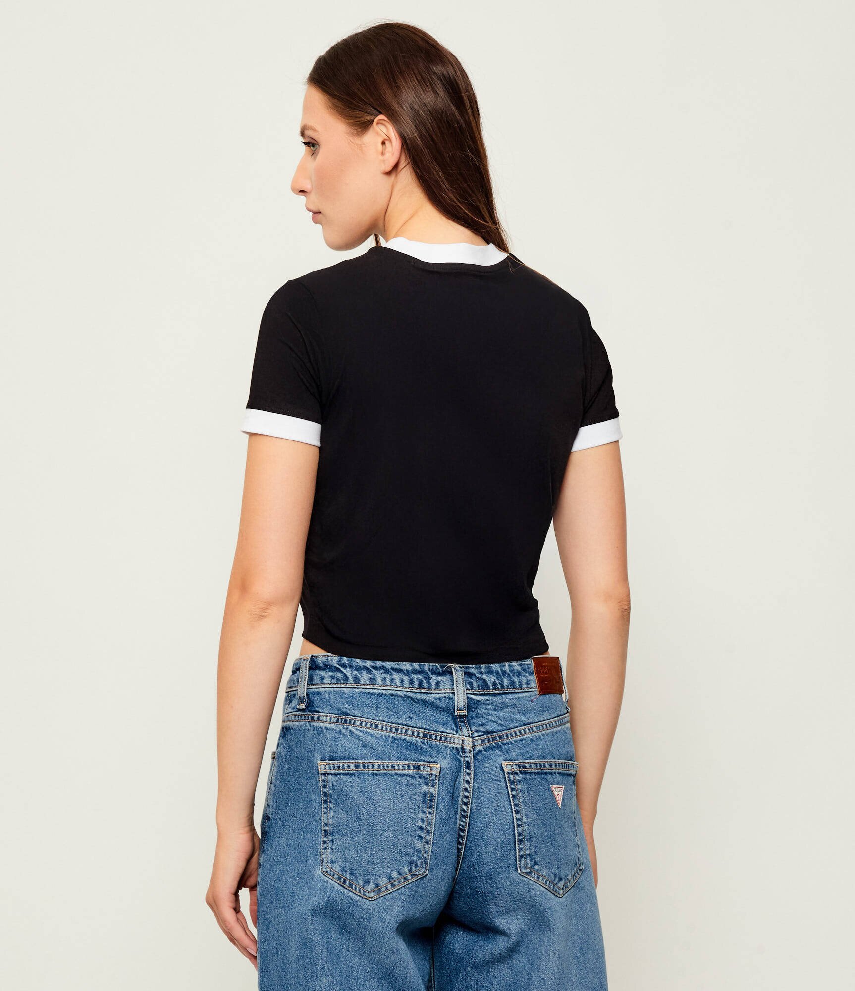 Guess Tricou GLOSSY | Cropped Fit
