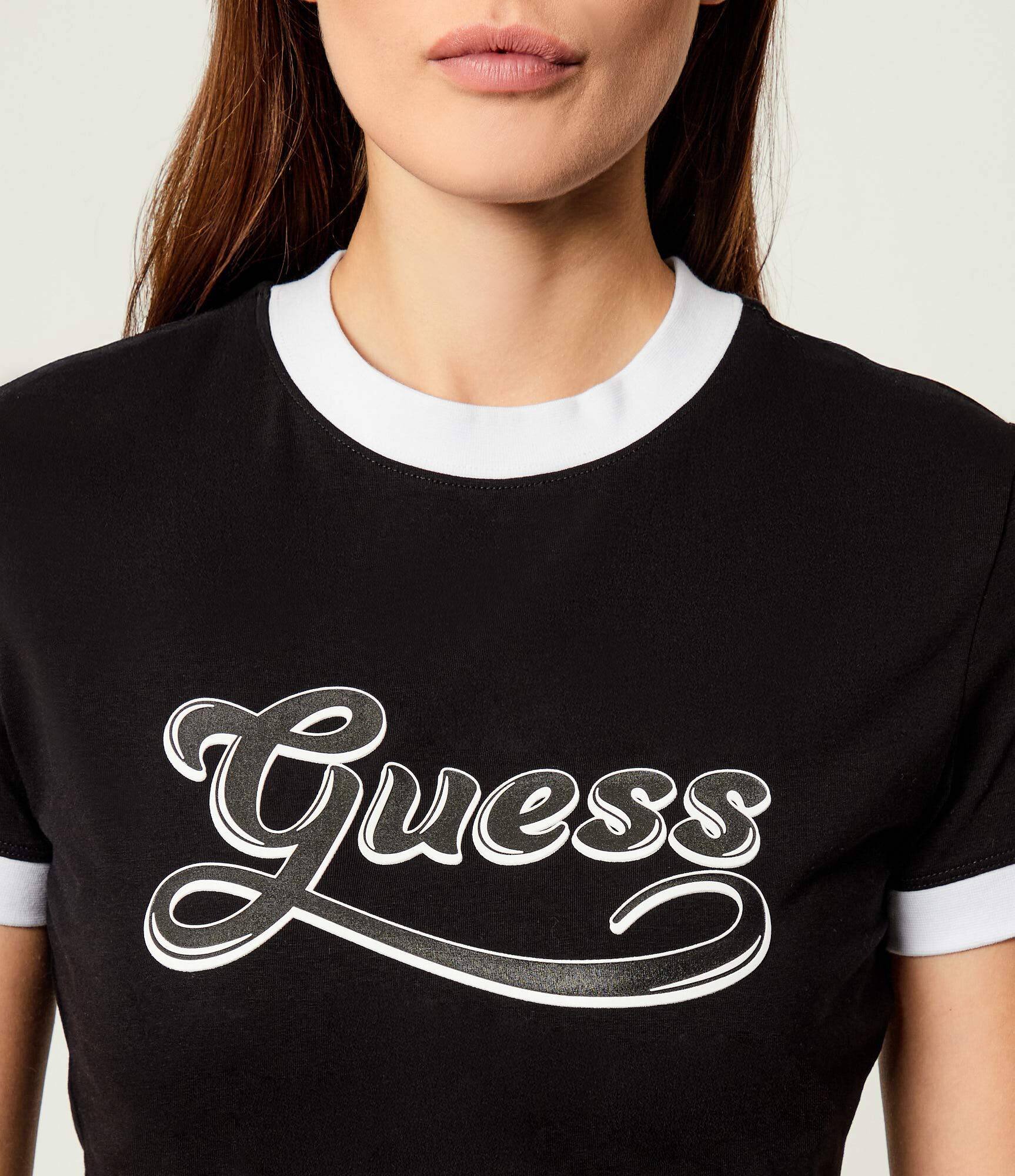Guess Tricou GLOSSY | Cropped Fit