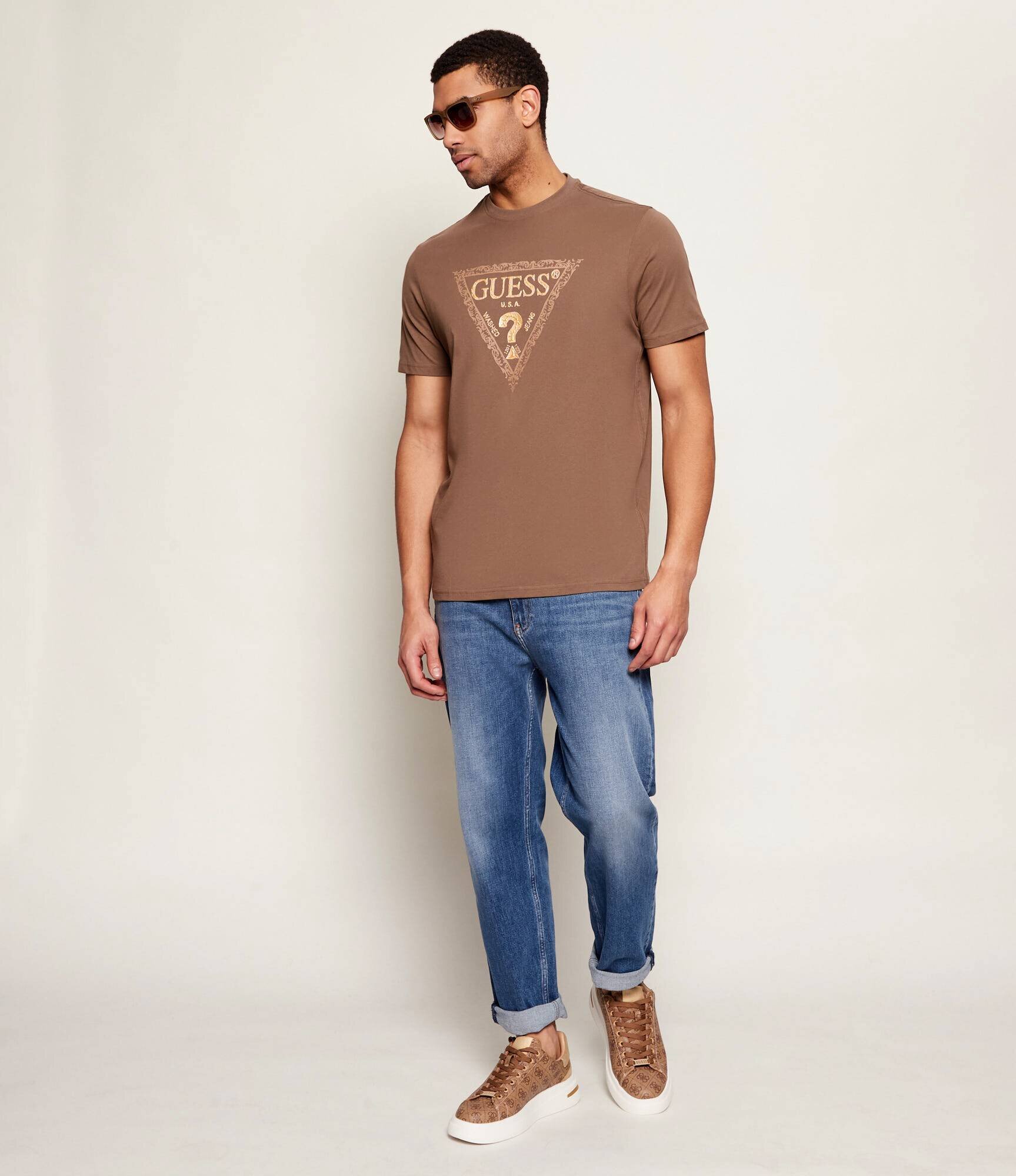 Guess Tricou GOLDEN TRIANGLE | regular fit