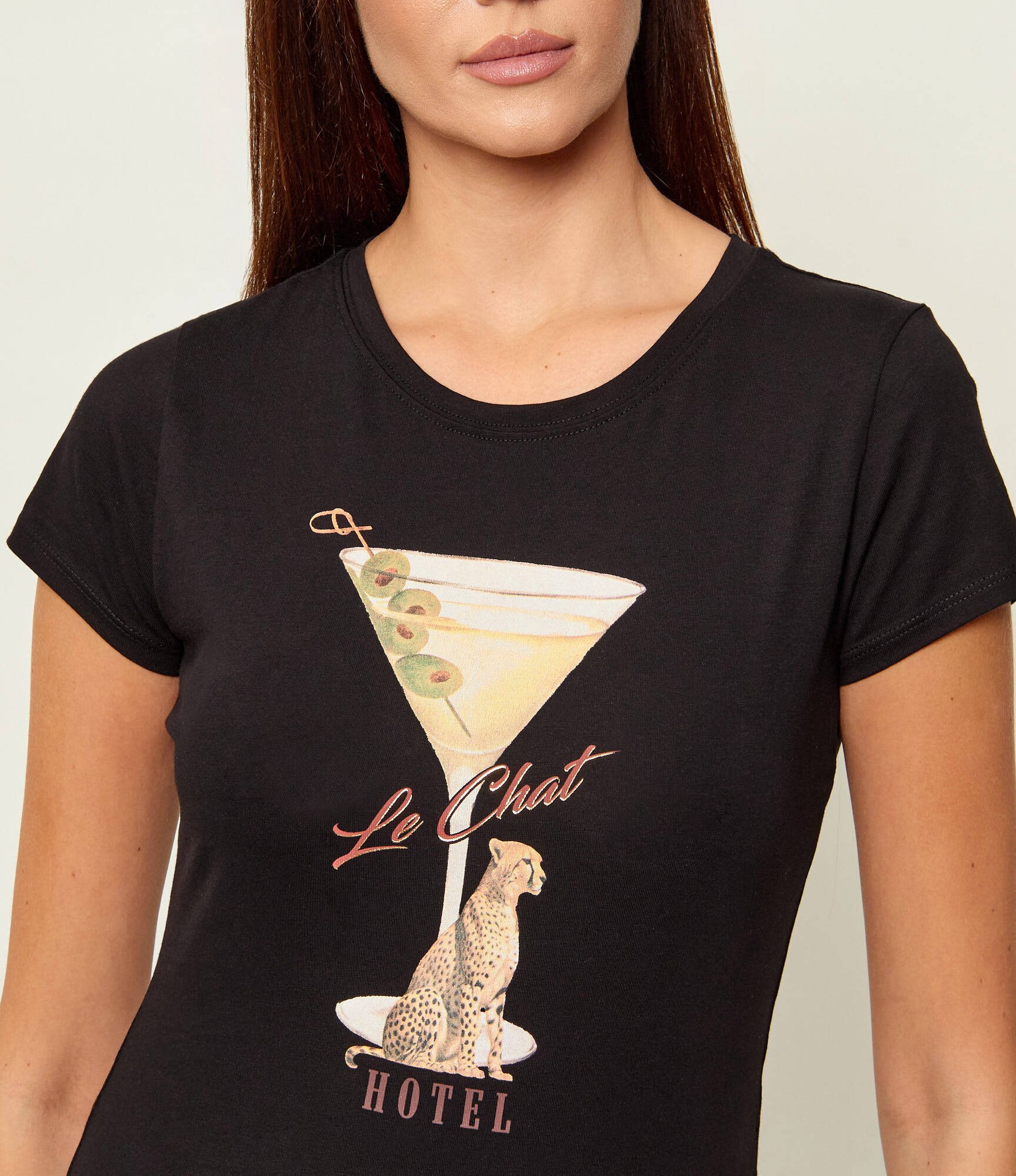 Guess Tricou LEOPARDTINI | Slim Fit