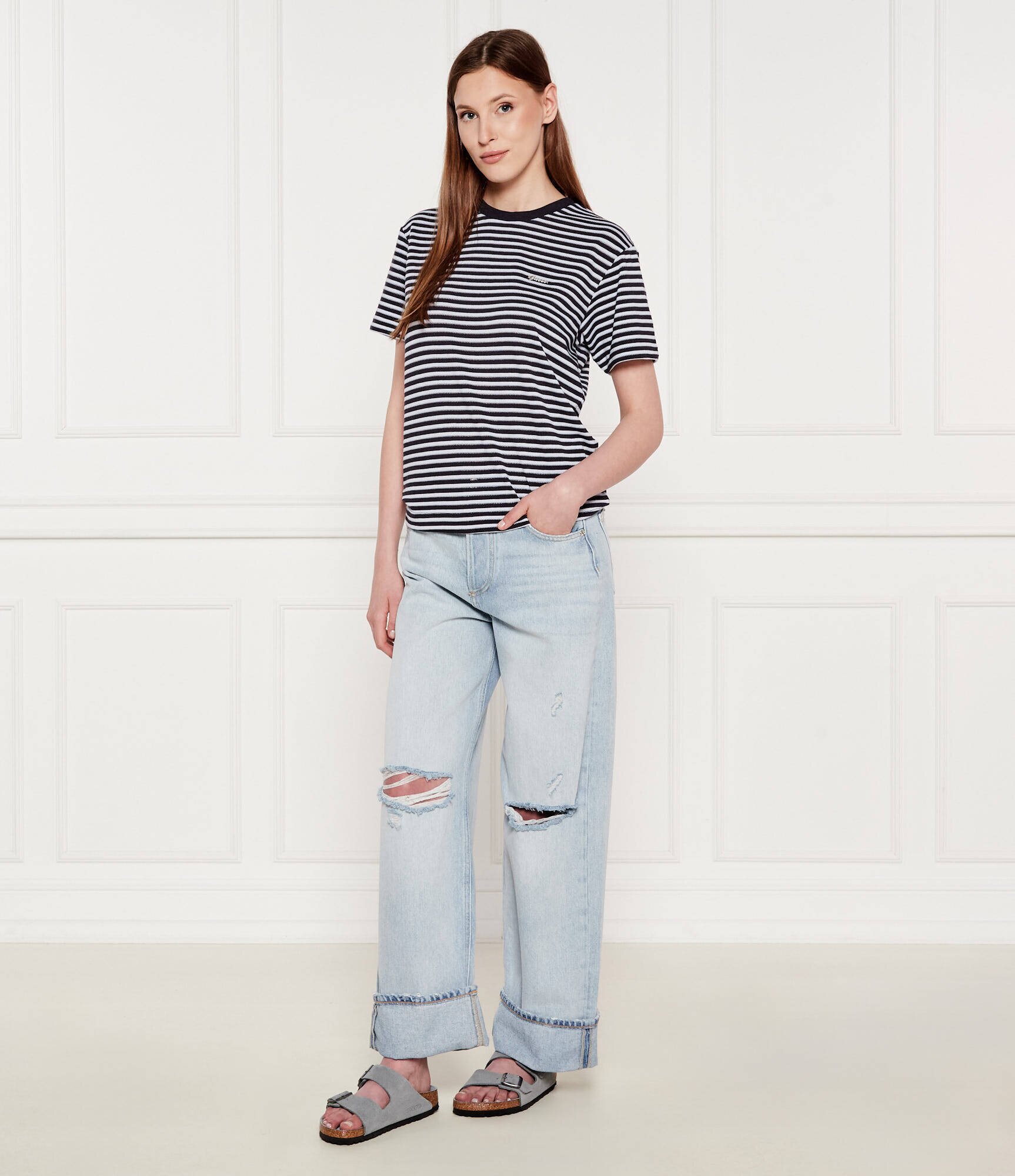 Guess Tricou SARA | Loose fit