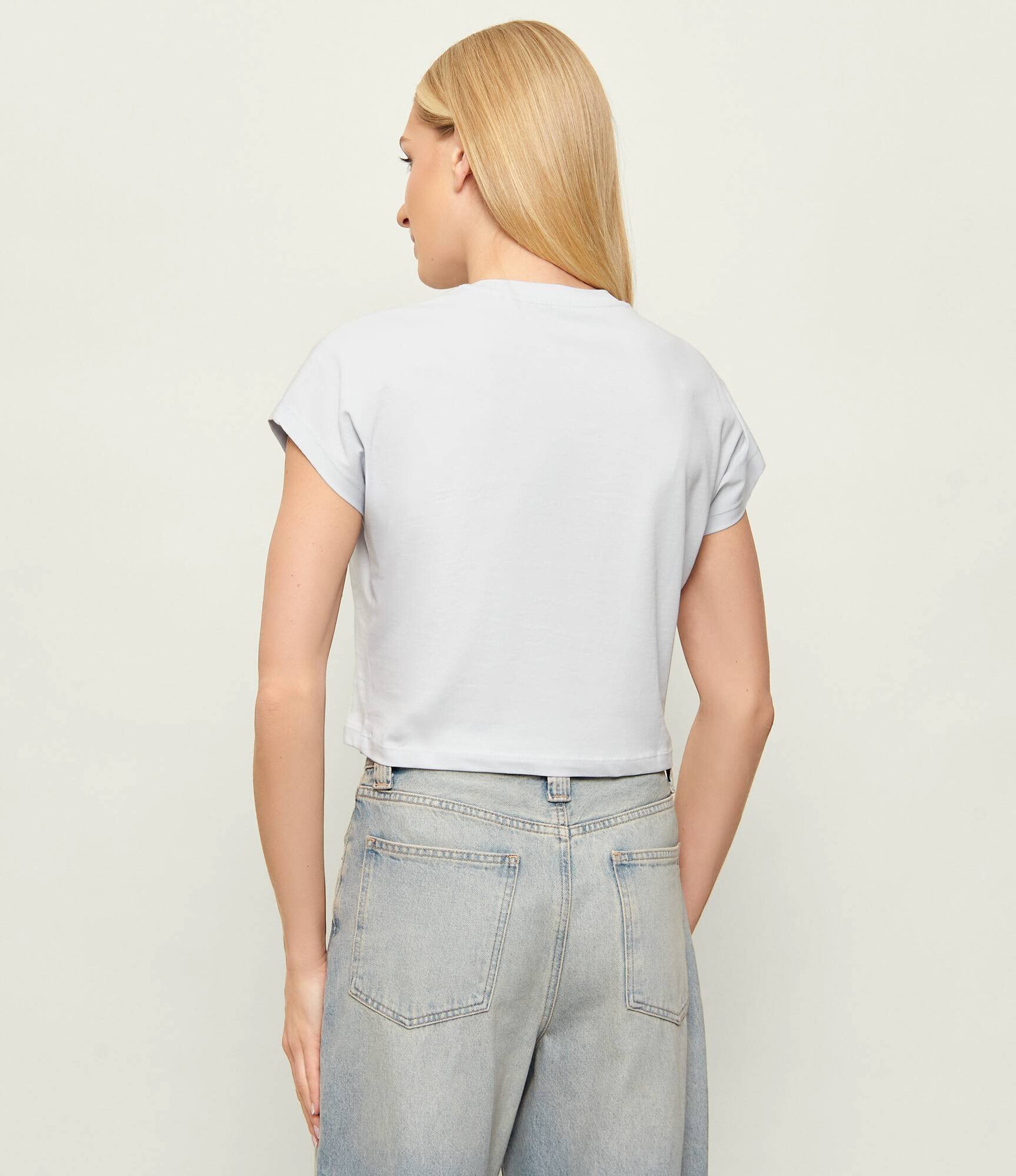 Guess Tricou SCRIPT | Cropped Fit