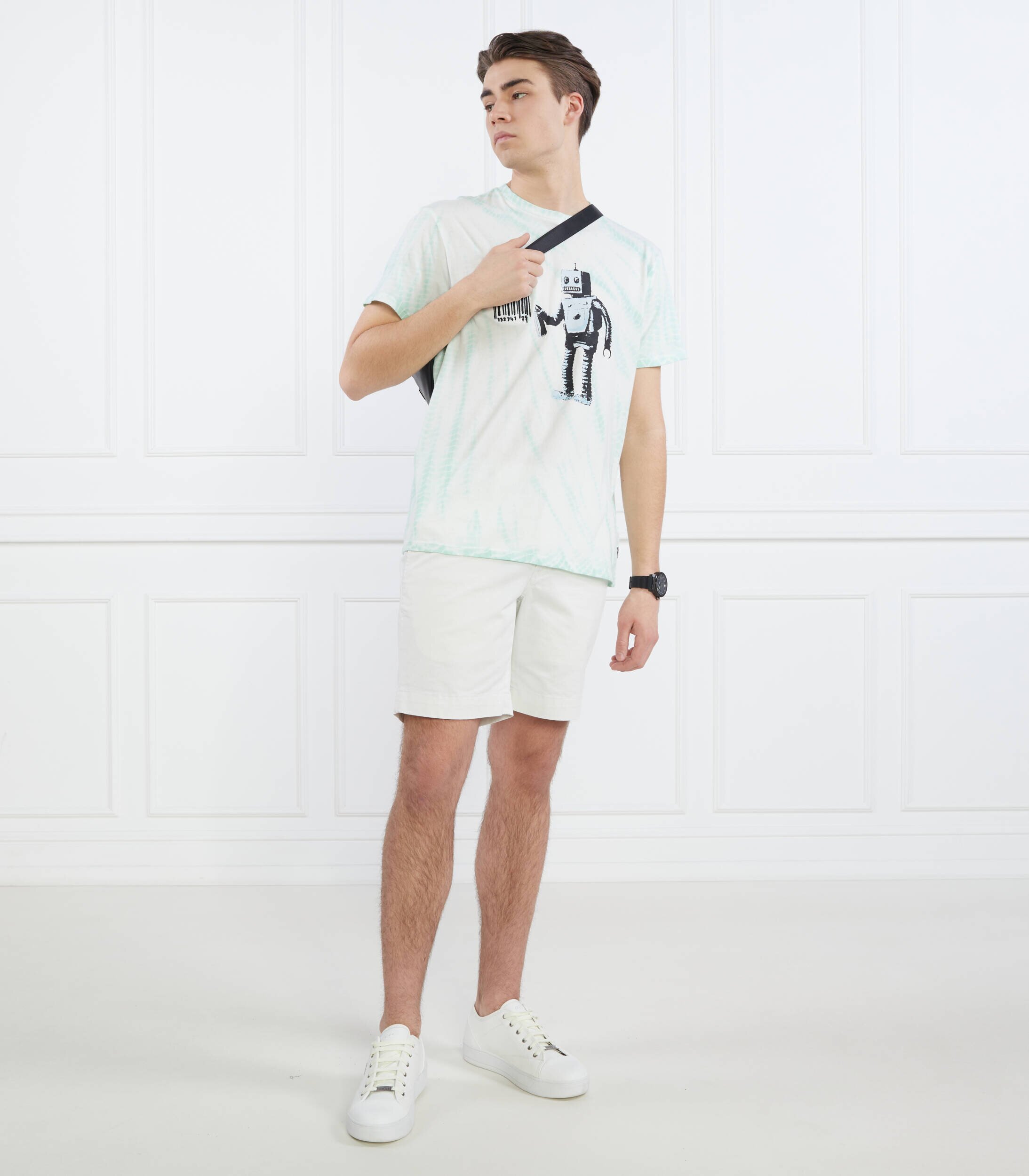 Guess Tricou SS BSC ROBOT GRAFFIT | Regular Fit
