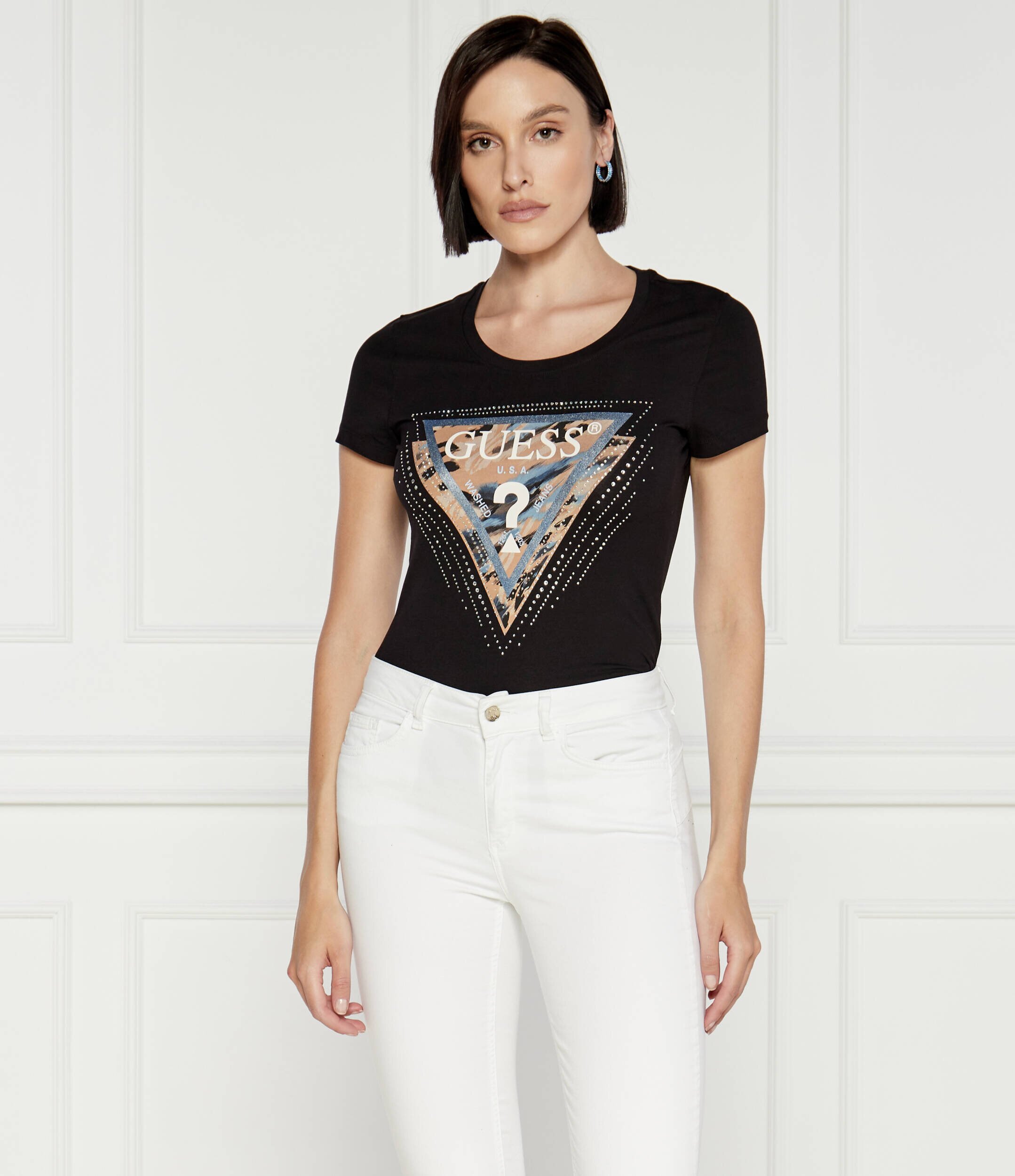Guess Tricou SS CN LEO | Regular Fit