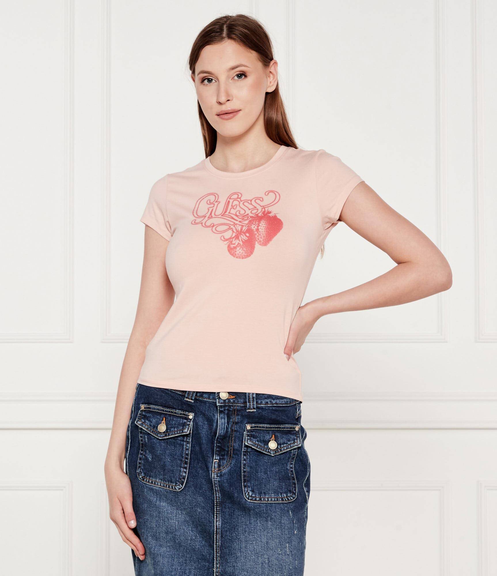 Guess Tricou STRAWBERRY | Slim Fit