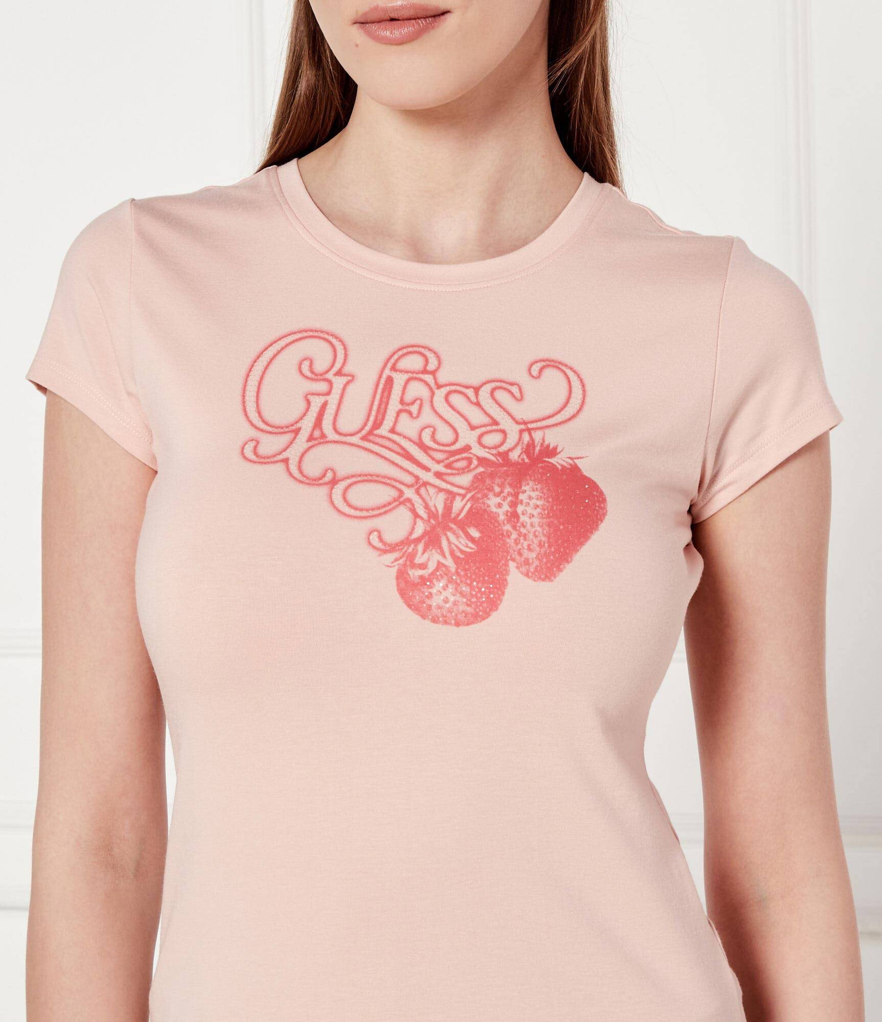 Guess Tricou STRAWBERRY | Slim Fit