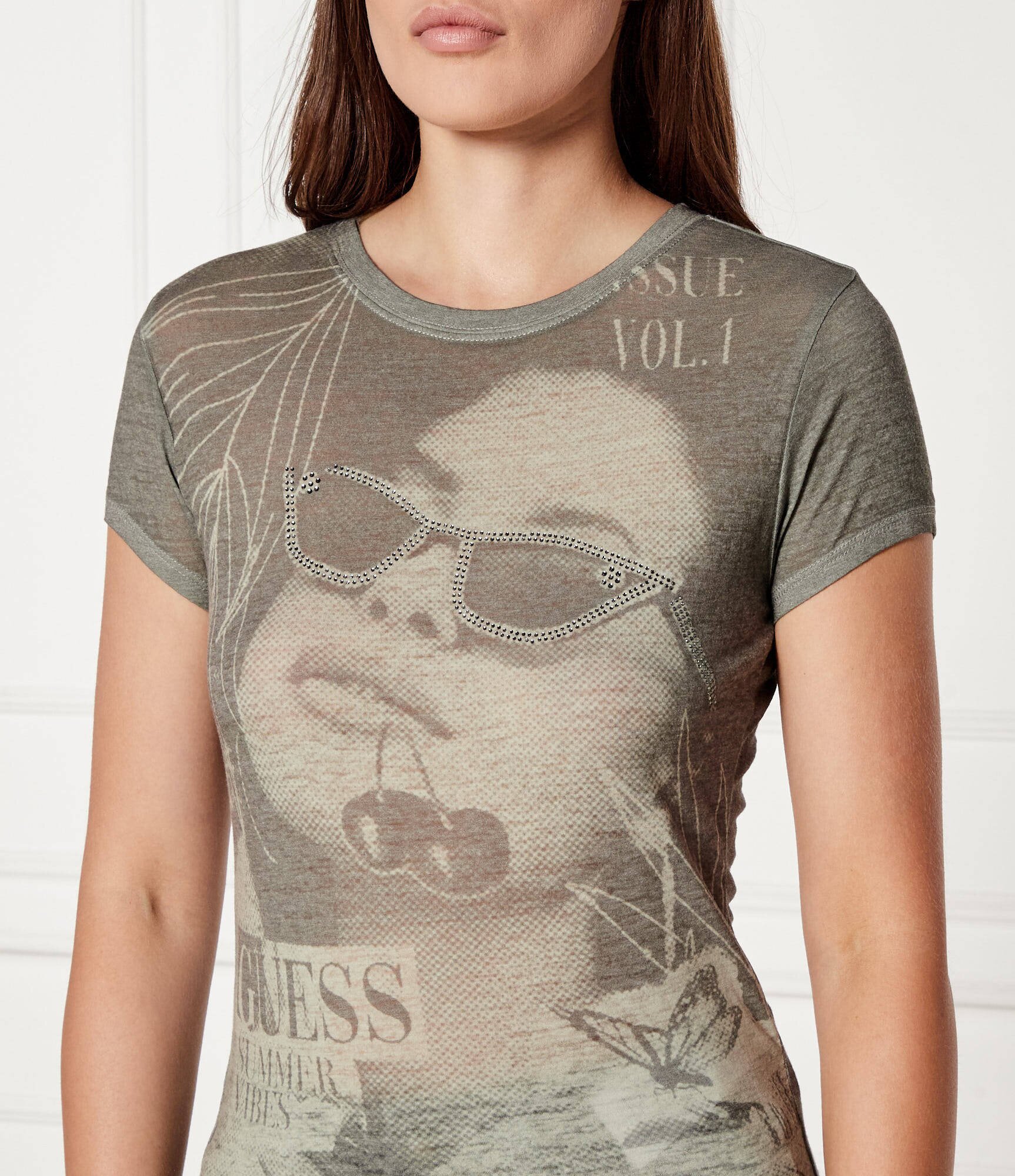 Guess Tricou Summer Vibes | Slim Fit