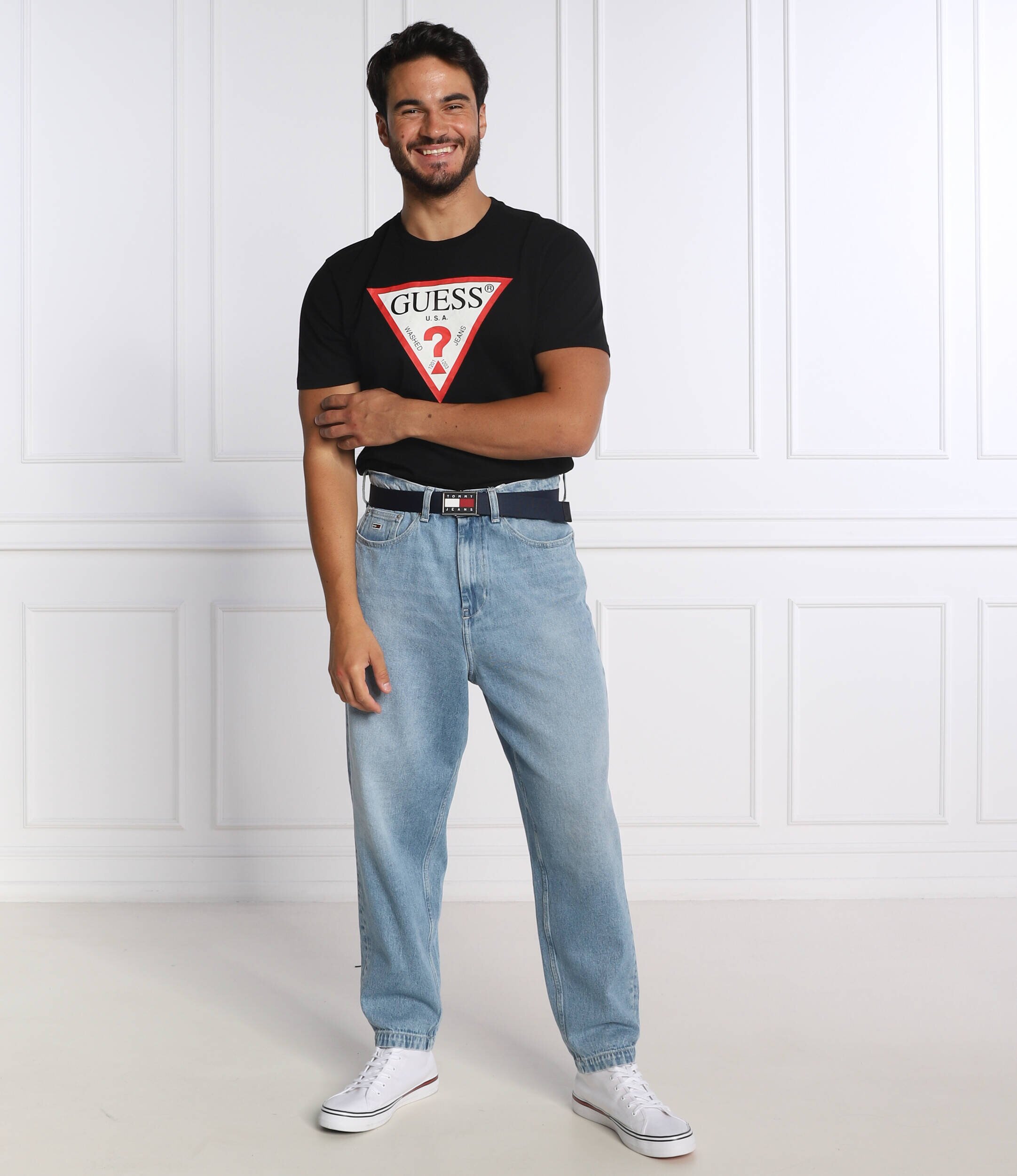 Guess Tricou TRI LOGO | Regular Fit