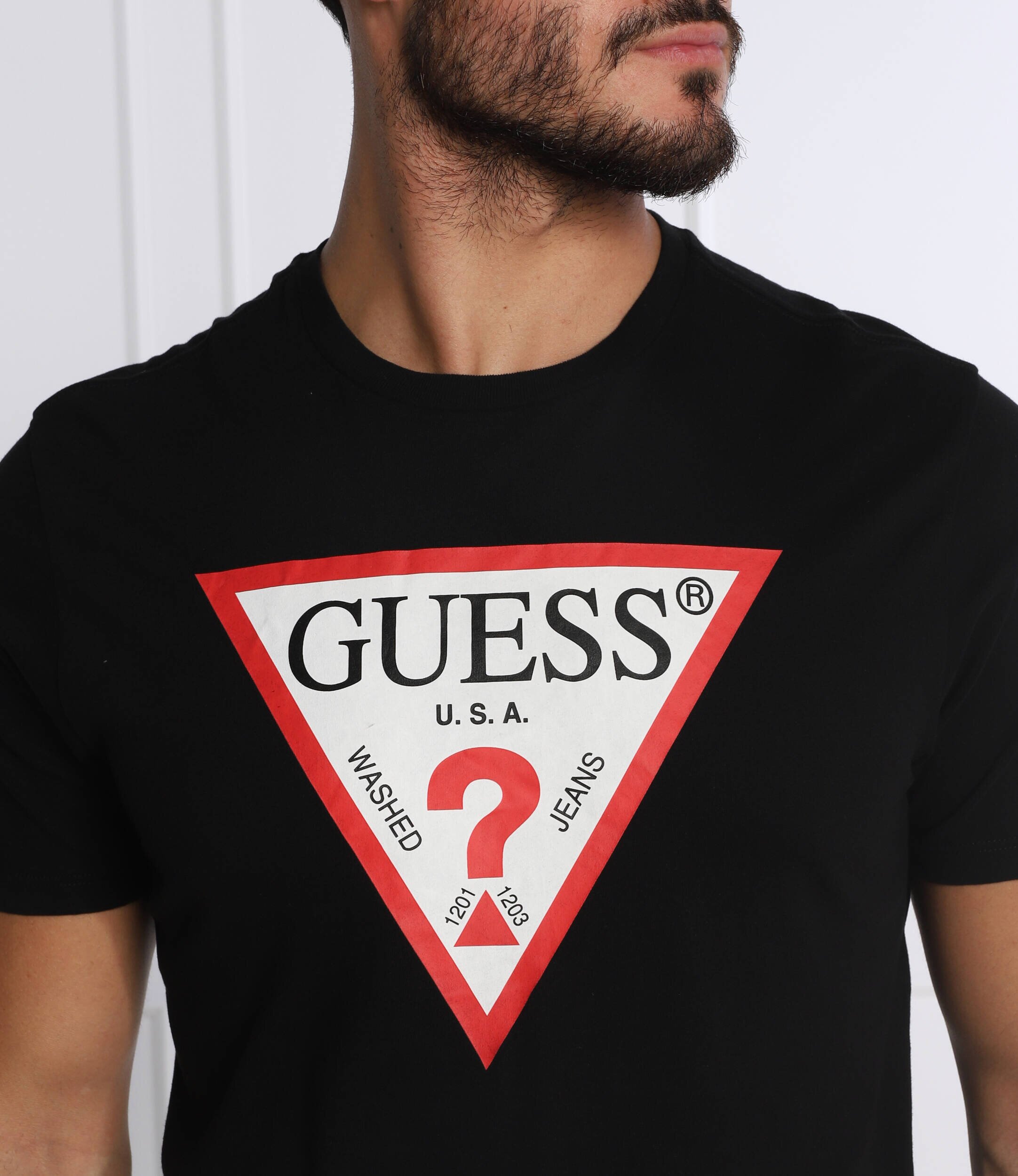 Guess Tricou TRI LOGO | Regular Fit