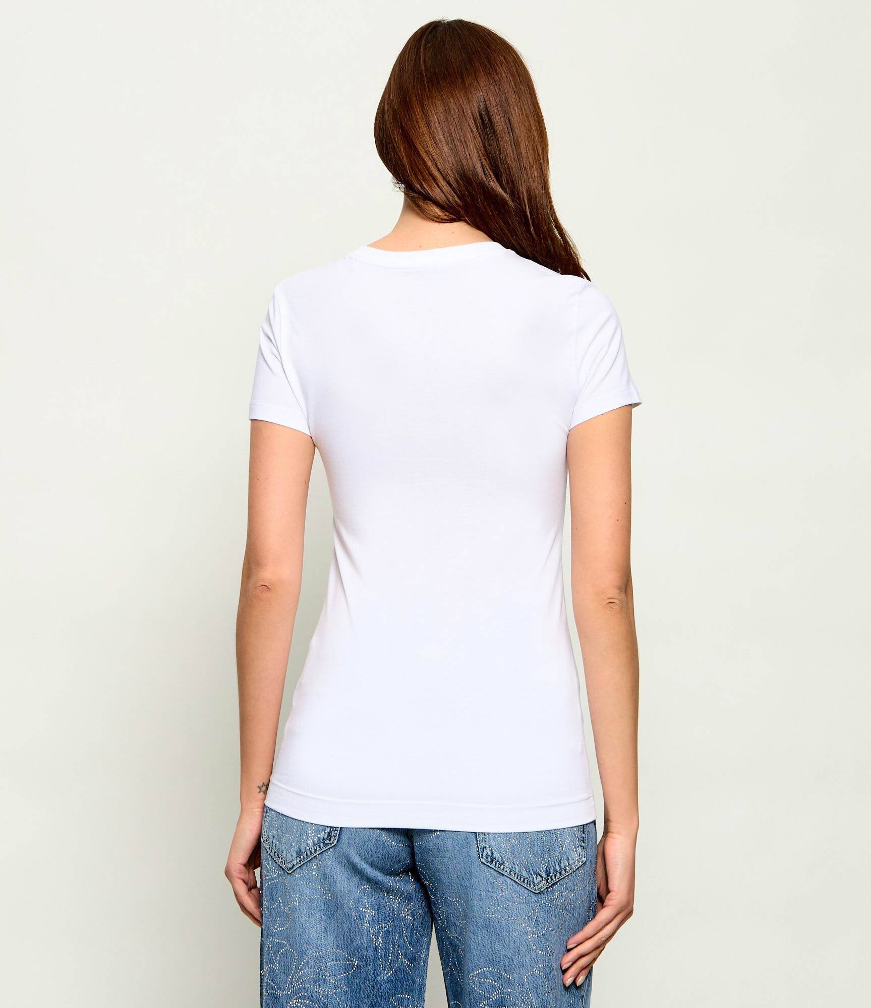 Guess Tricou TRIANGLE FLOWERS | Regular Fit