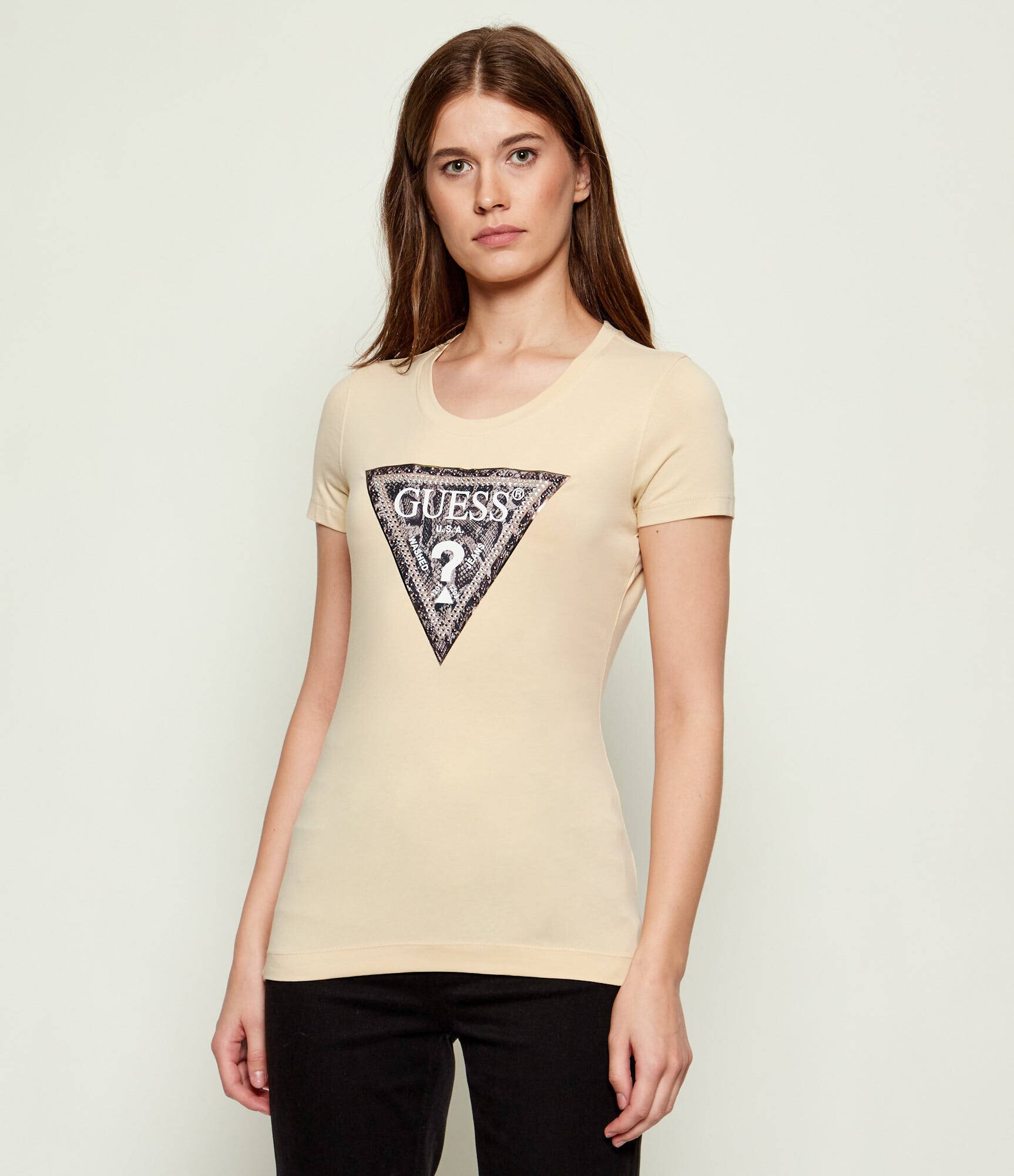 Guess Tricou TRIANGLE PYTHON | Slim Fit