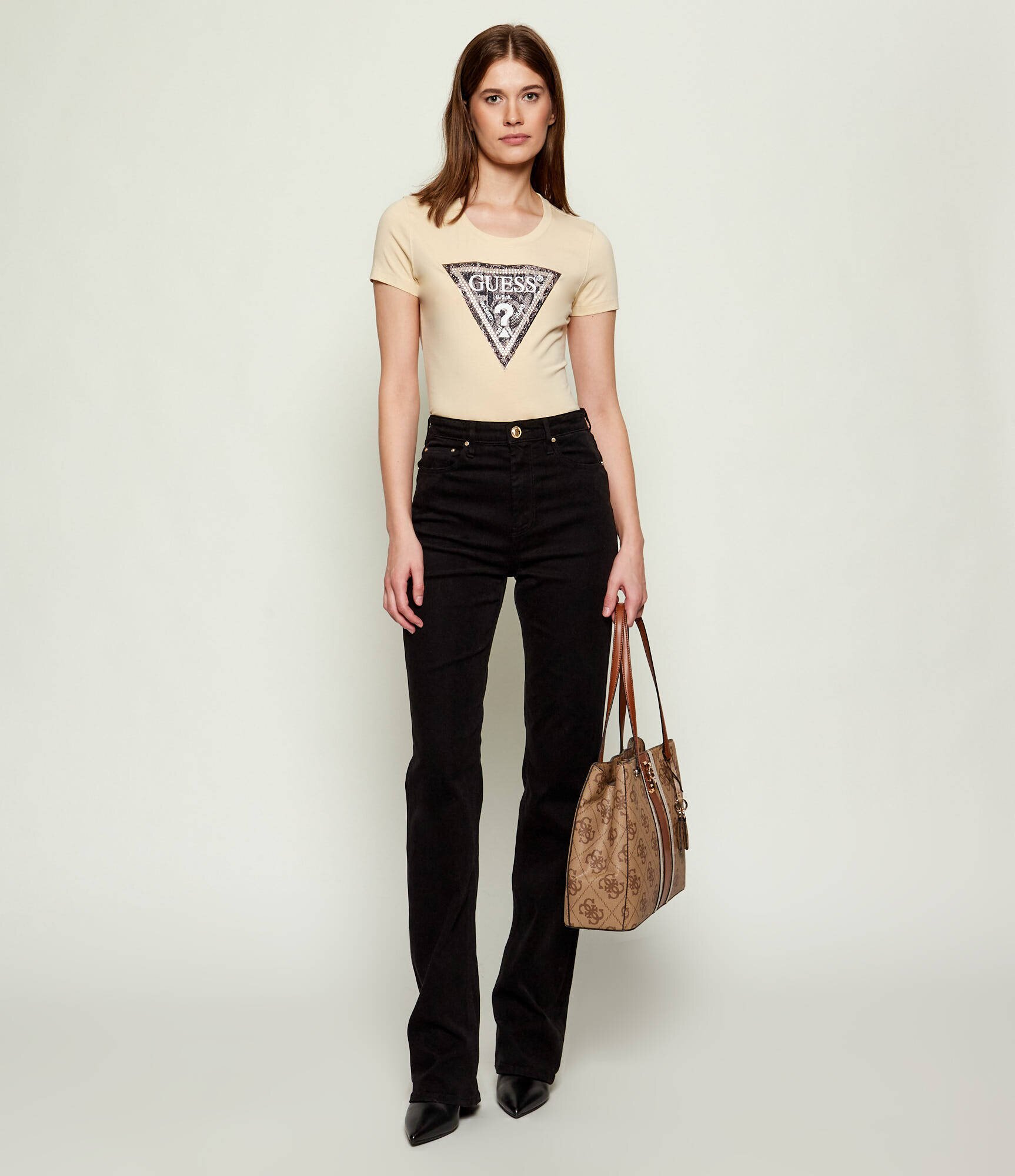 Guess Tricou TRIANGLE PYTHON | Slim Fit