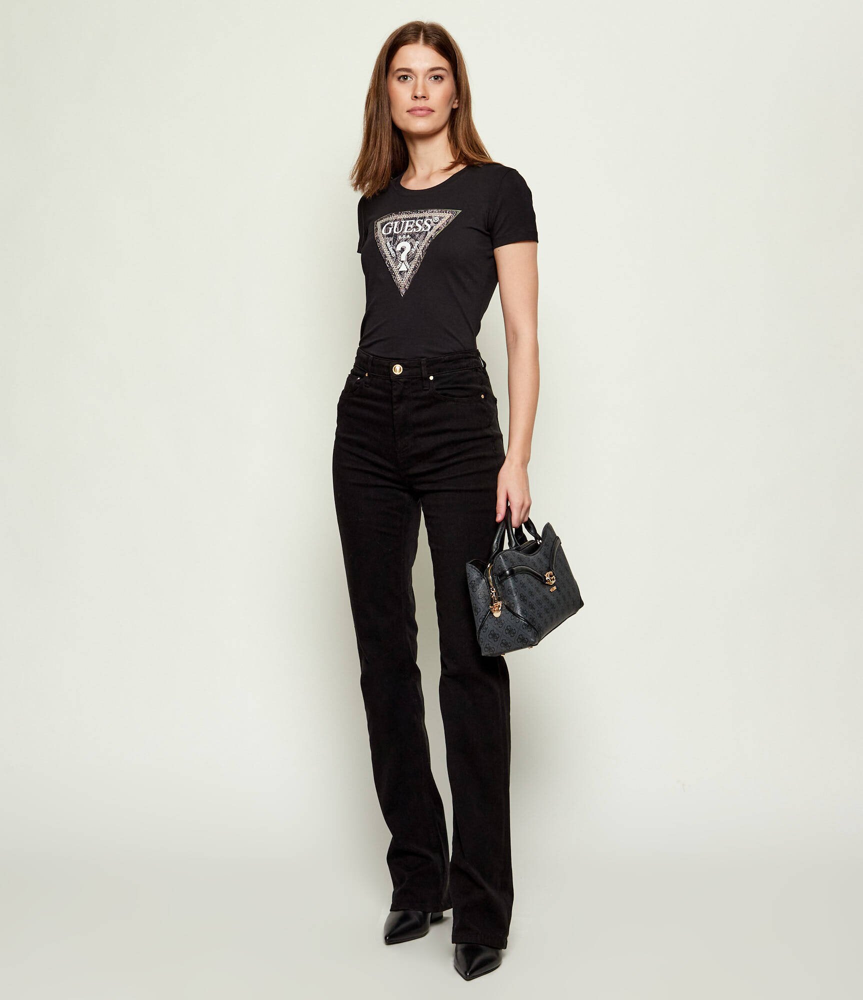 Guess Tricou TRIANGLE PYTHON | Slim Fit