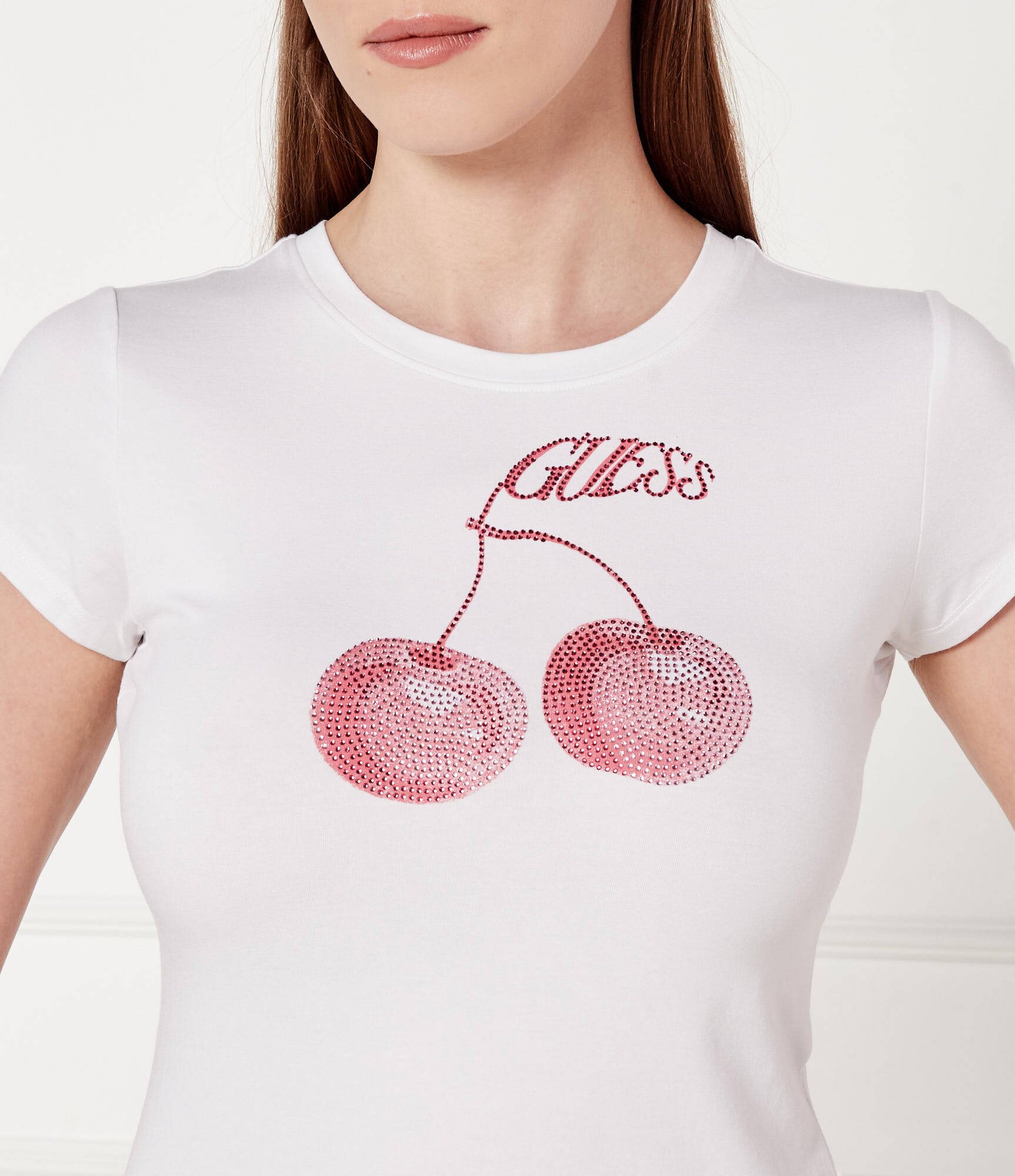 Guess Tricou WAVY CHERRY | Slim Fit