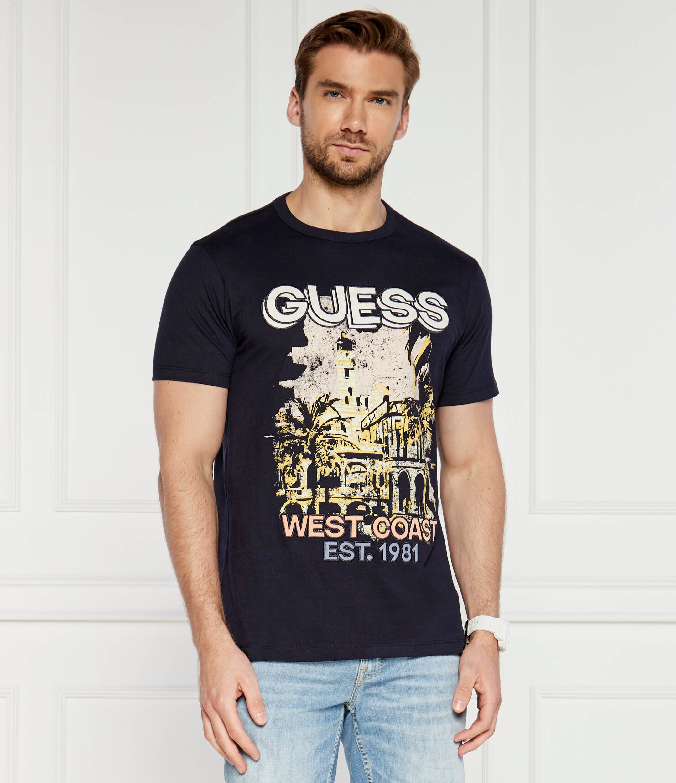 Guess Tricou WEAST COAST | Regular Fit