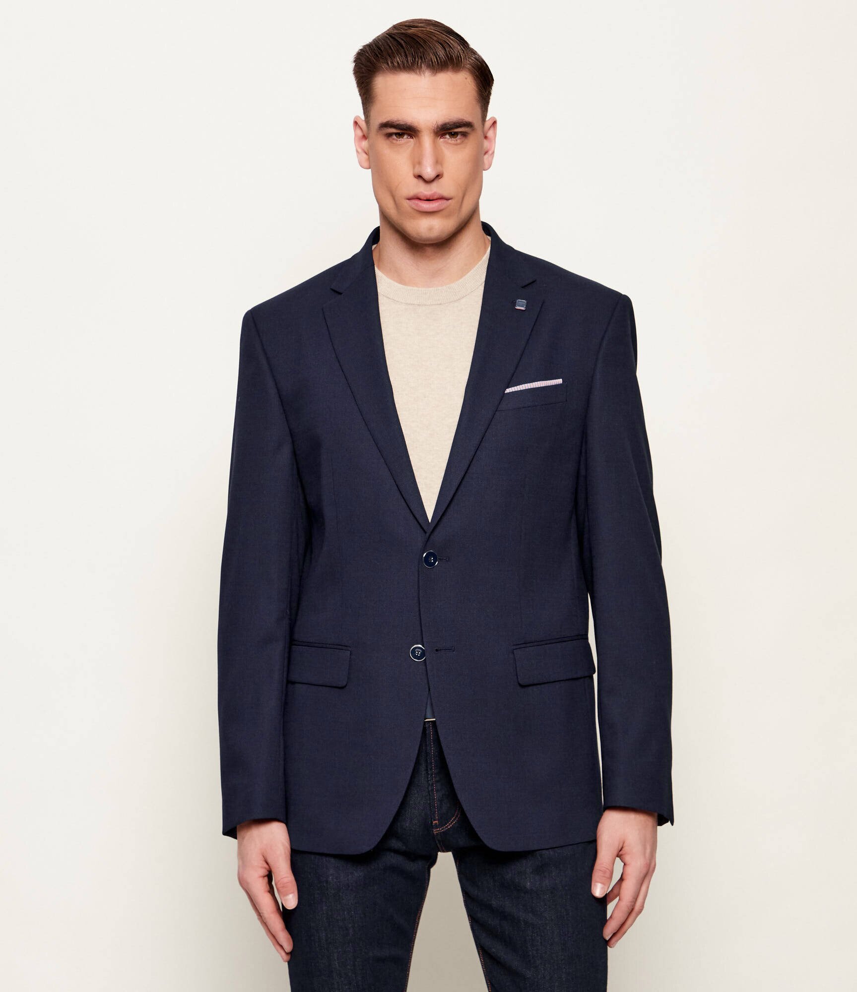 Hechter Paris Sacou | Modern fit cu adaos de lână