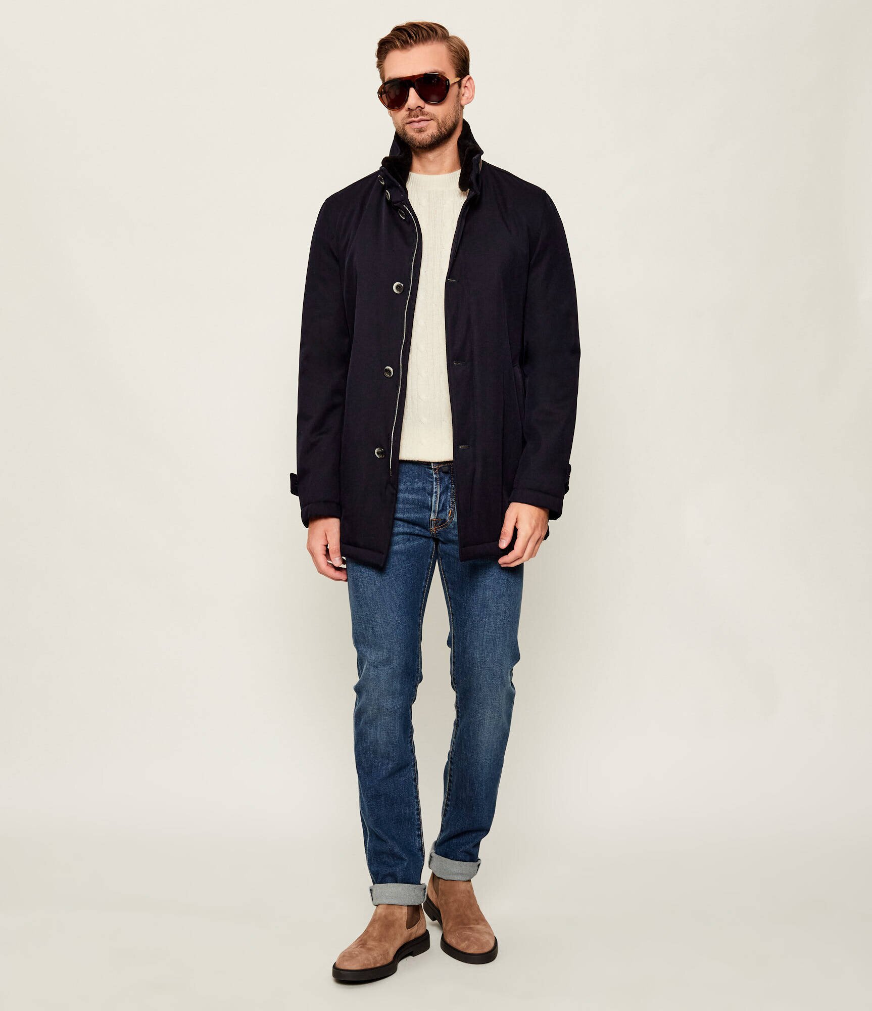 Herno De lână geacă | Slim Fit